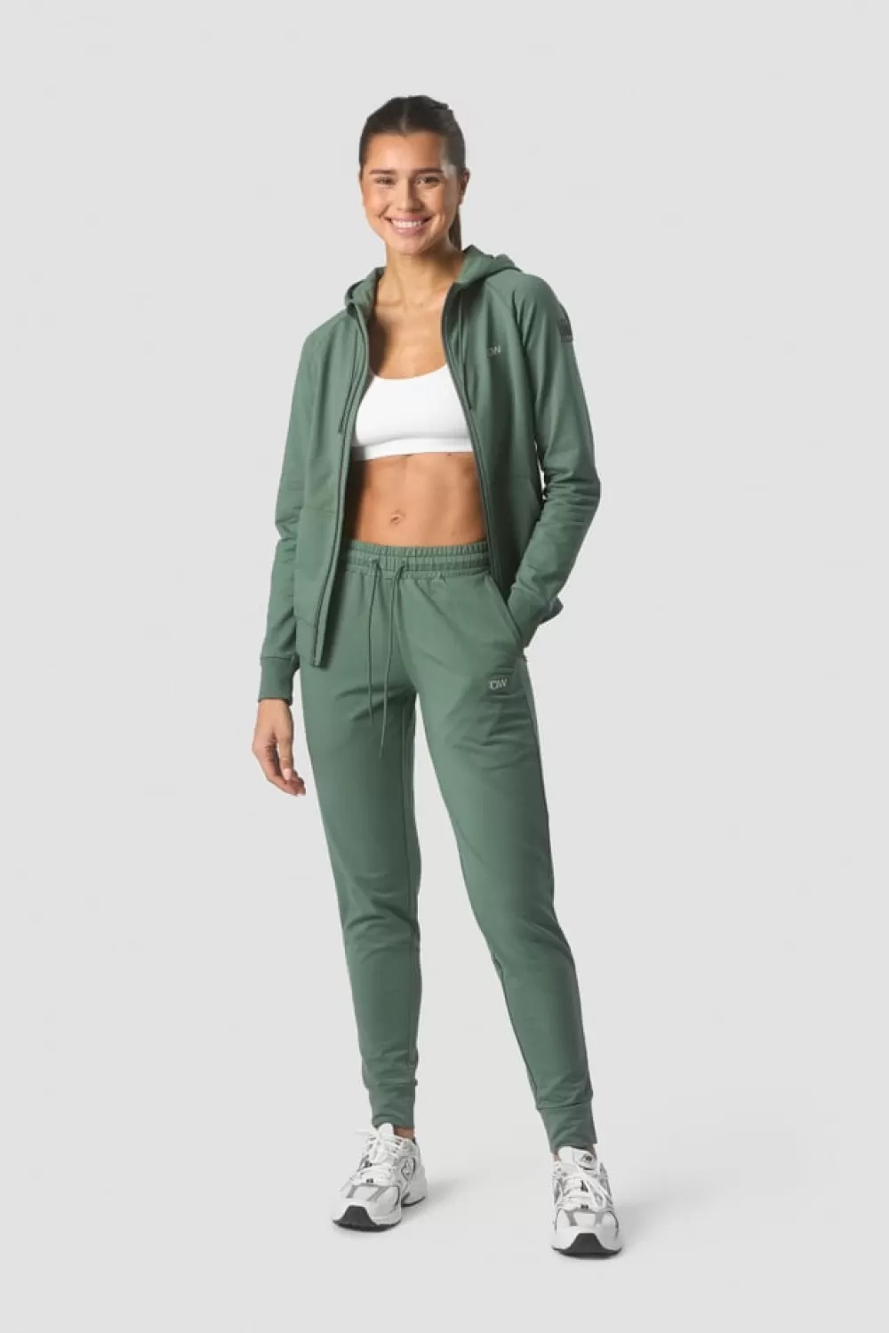 Women ICIW Activity Zip Hoodie Wmn Dark Sage Green