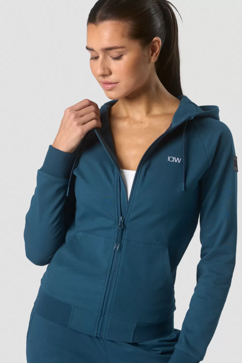 Women ICIW Activity Zip Hoodie Wmn Teal