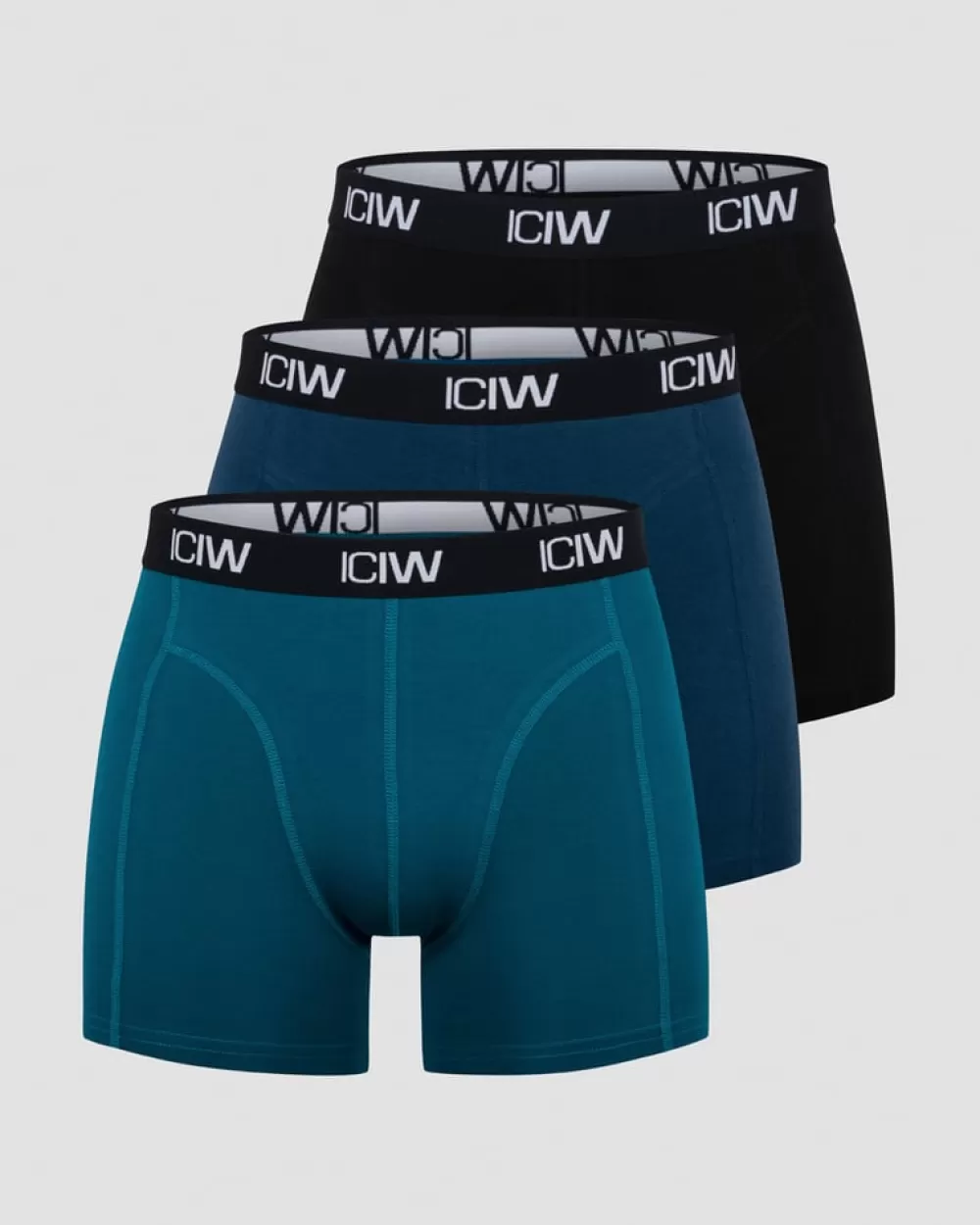 ICIW Boxer 3-pack Black/Teal