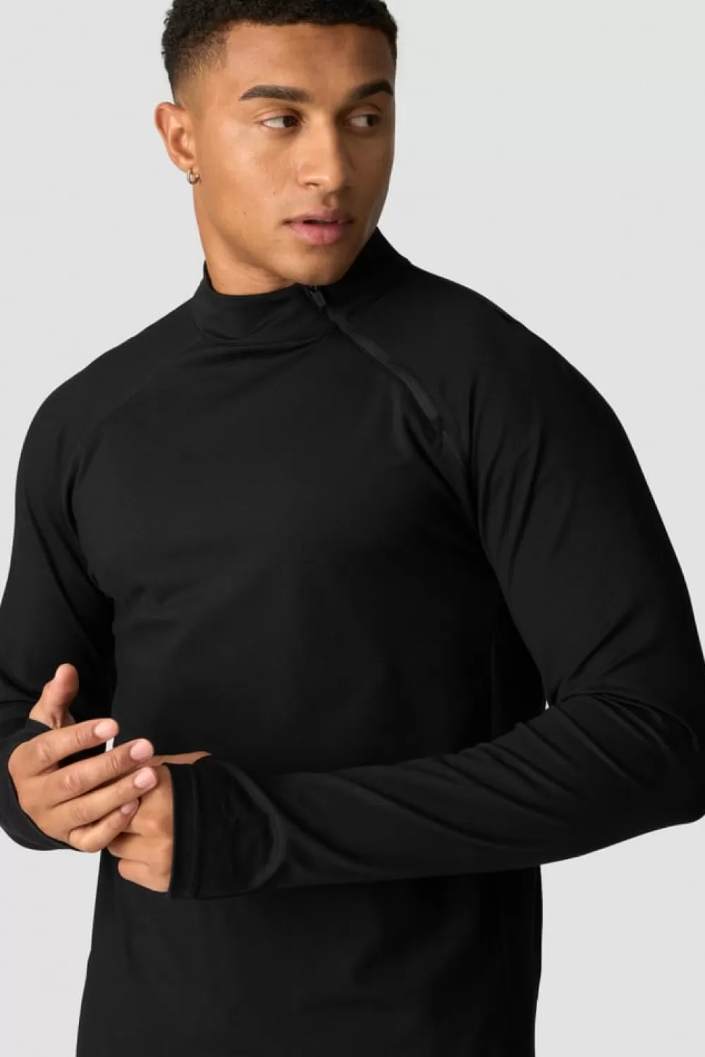 ICIW Charge Longsleeve 1/4 Zip Men Black