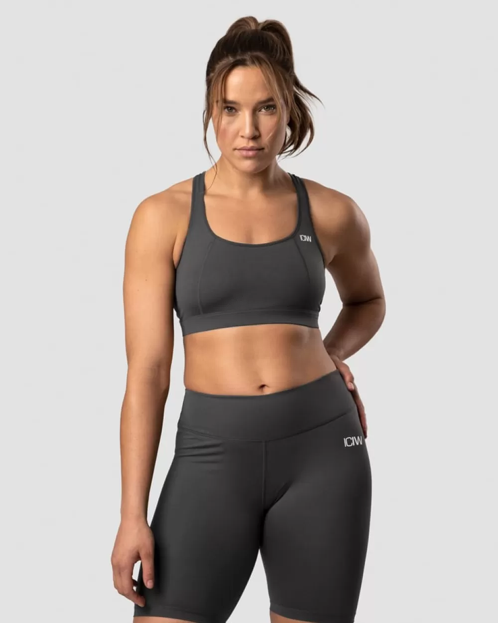 Women ICIW Classic Sports Bra Anthracite