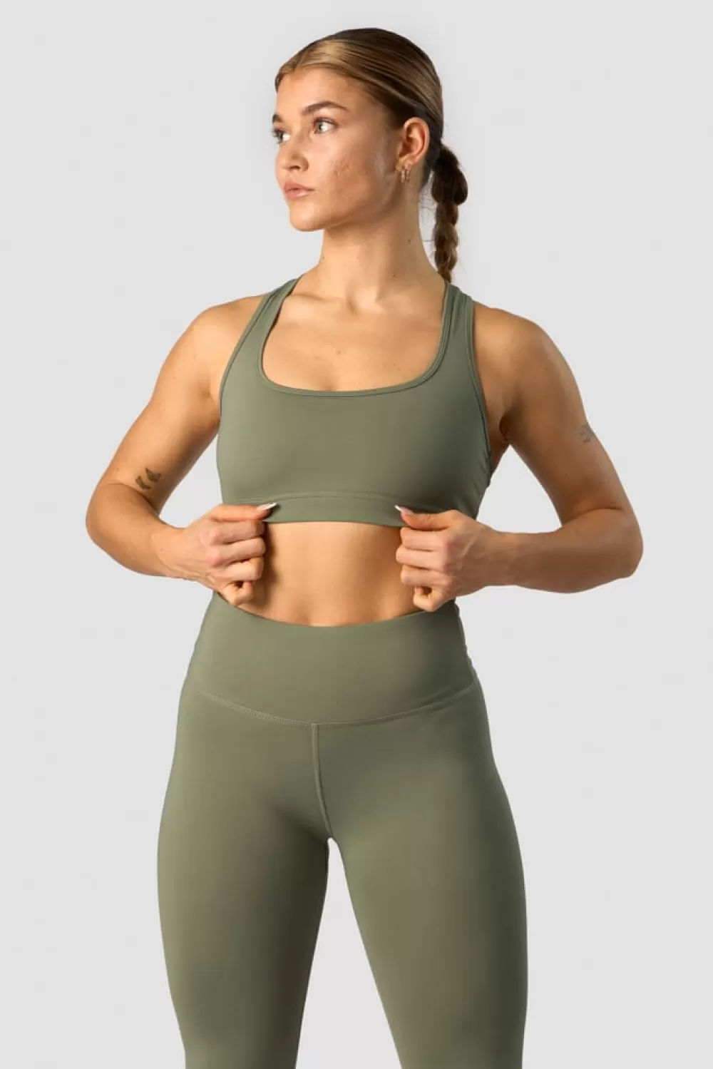 Women ICIW Classic Sports Bra Dk Dusty Green