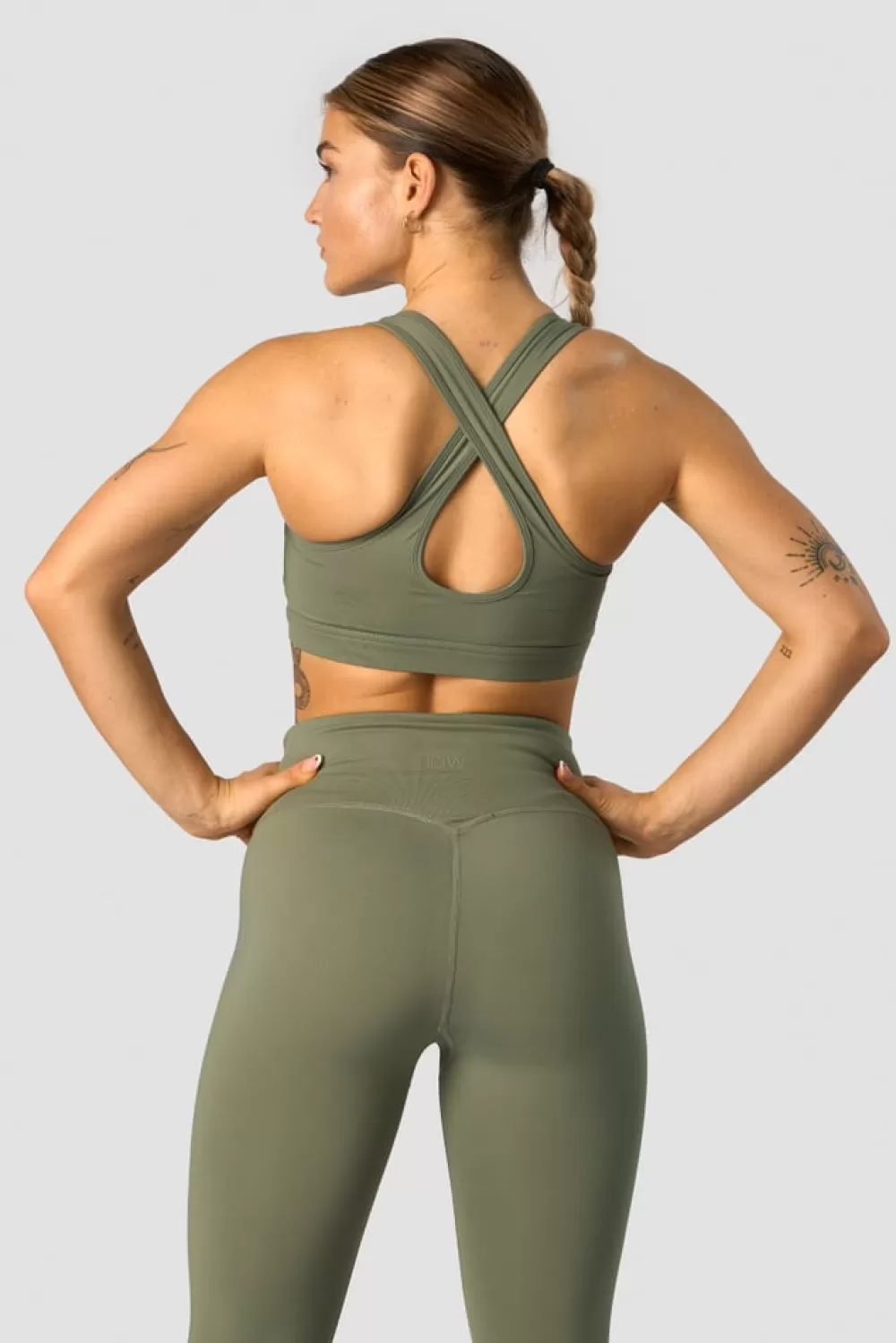 Women ICIW Classic Sports Bra Dk Dusty Green