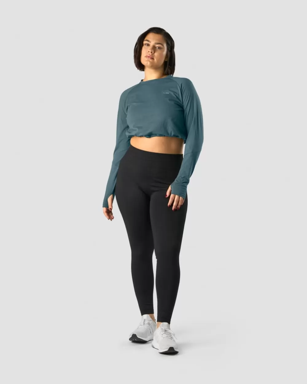 Women ICIW Define Cropped Adjustable Long Sleeve Jungle Green