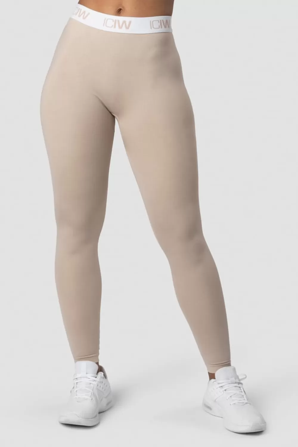 Women ICIW Define Seamless Logo Tights Wmn Sand/White