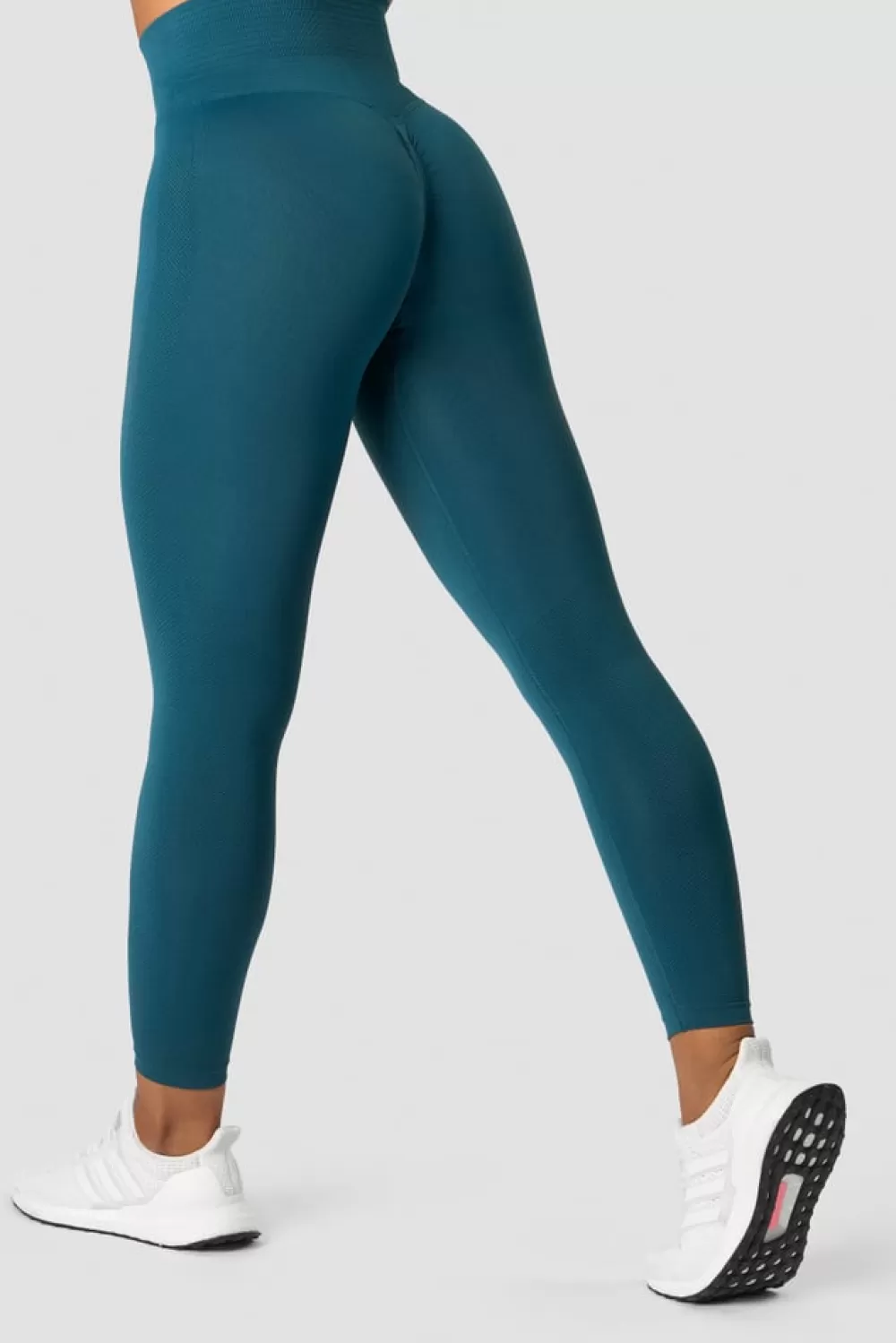 Women ICIW Define Seamless Scrunch Tights Dk Teal