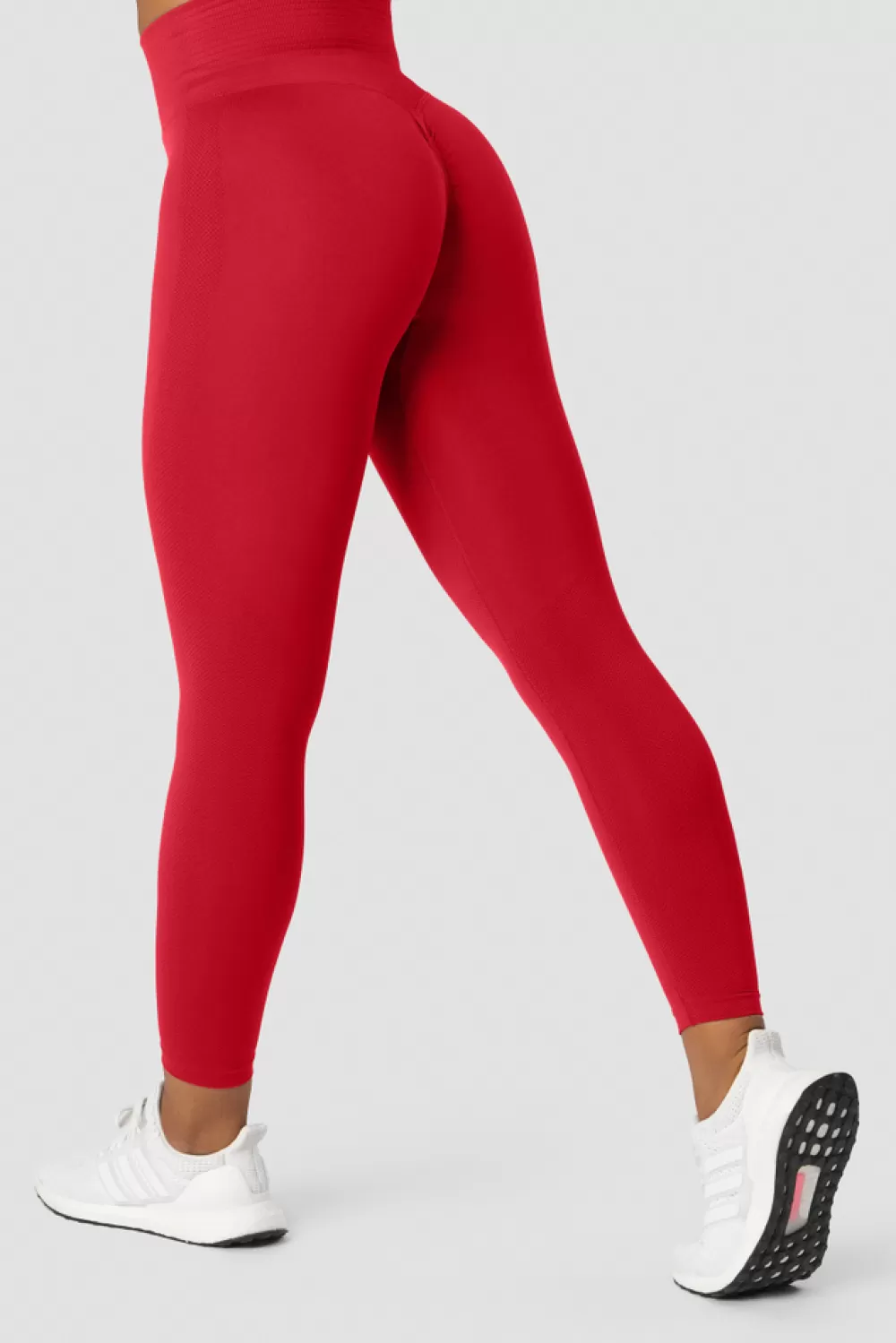 Women ICIW Define Seamless Scrunch Tights Red