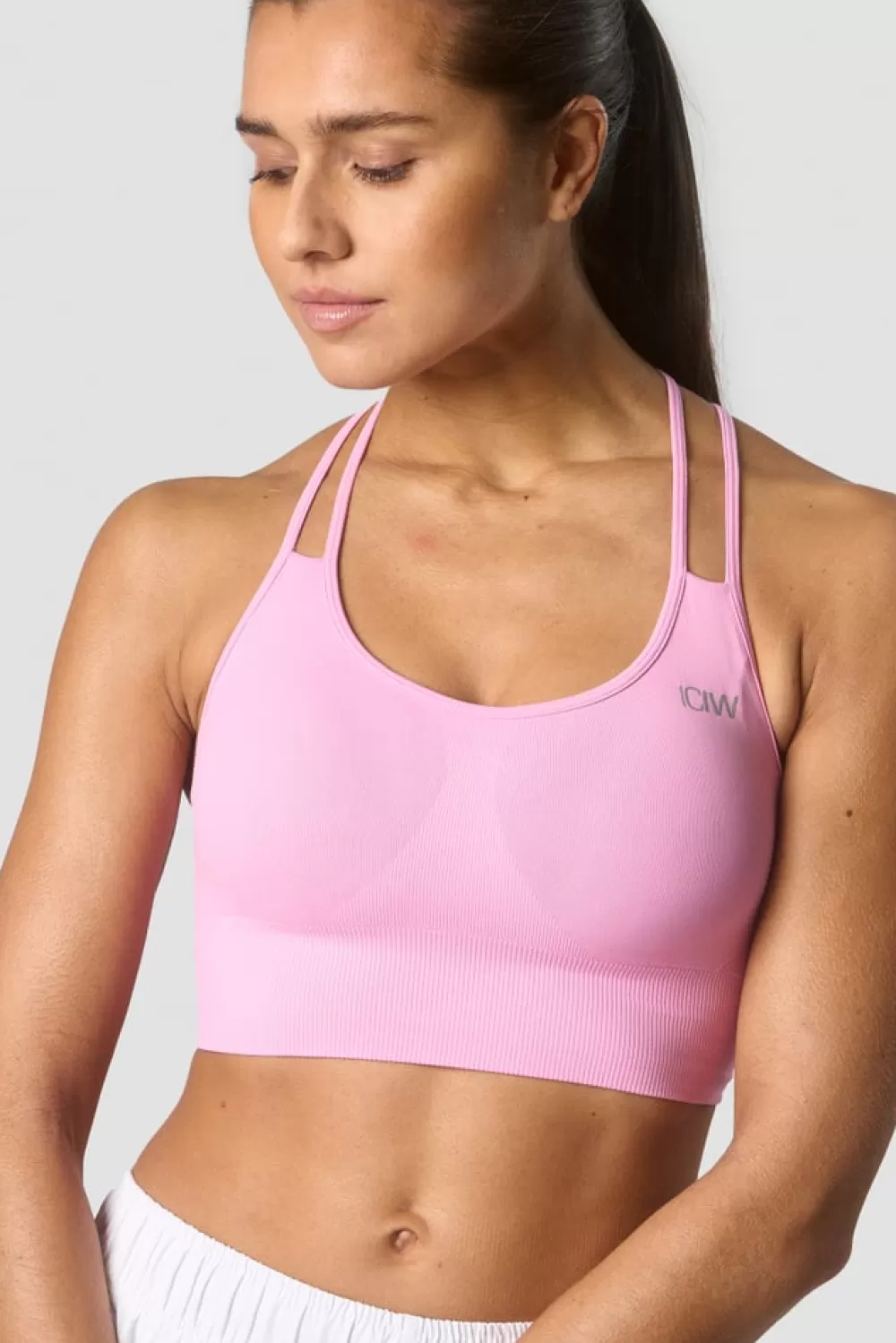 Women ICIW Define Seamless Sports Bra Cool Pink