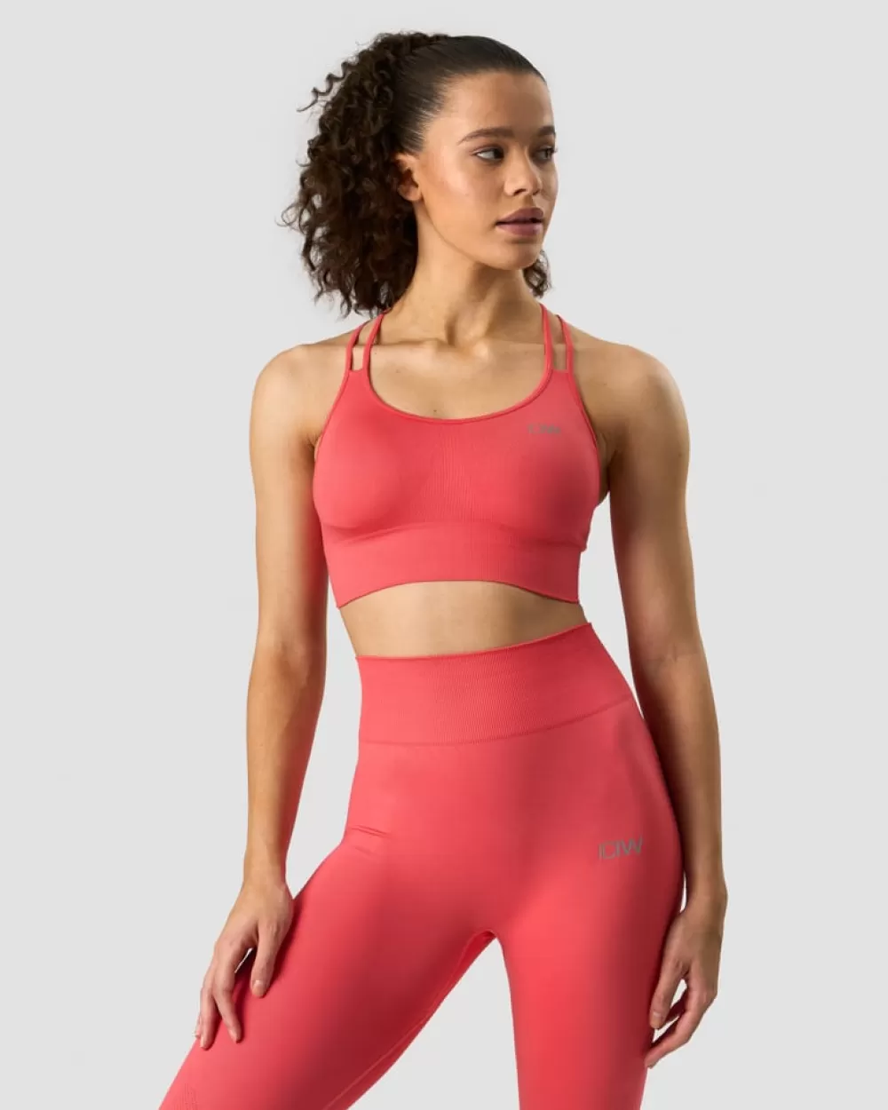 Women ICIW Define Seamless Sports Bra Coral