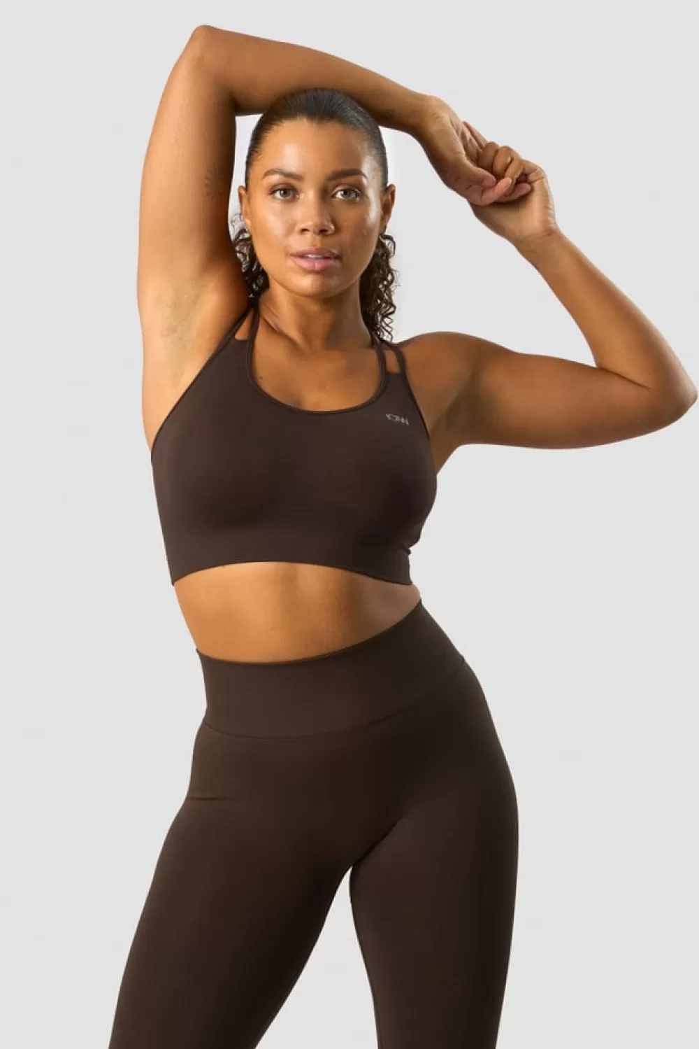 Women ICIW Define Seamless Sports Bra Dark Brown