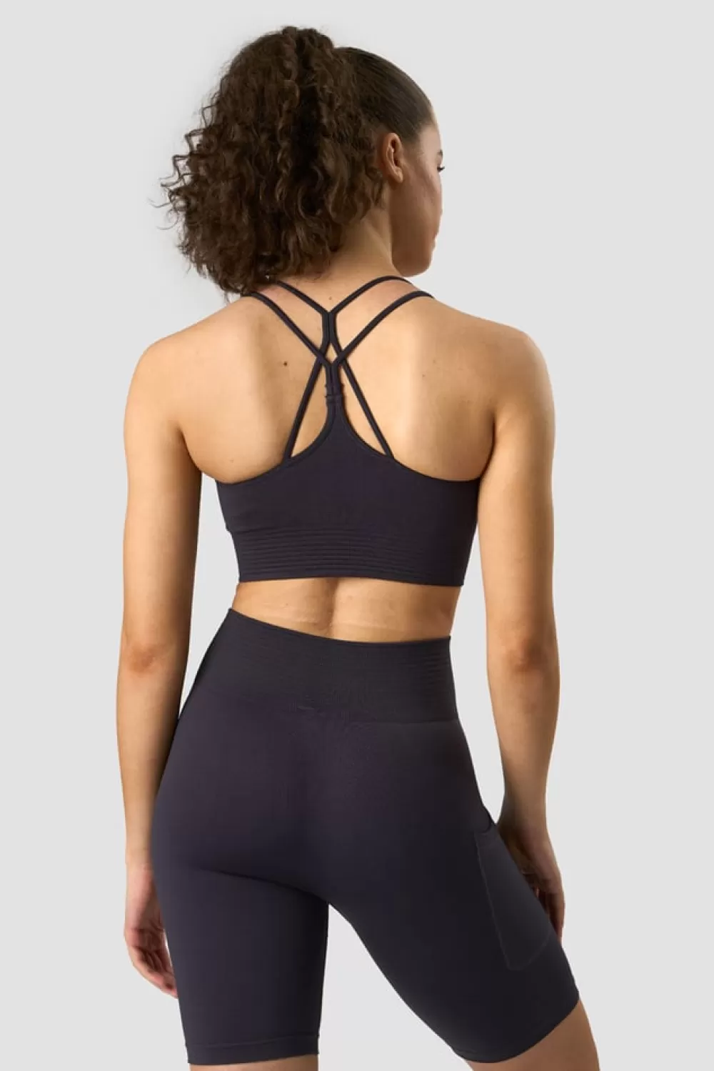 Women ICIW Define Seamless Sports Bra Dk Graphite