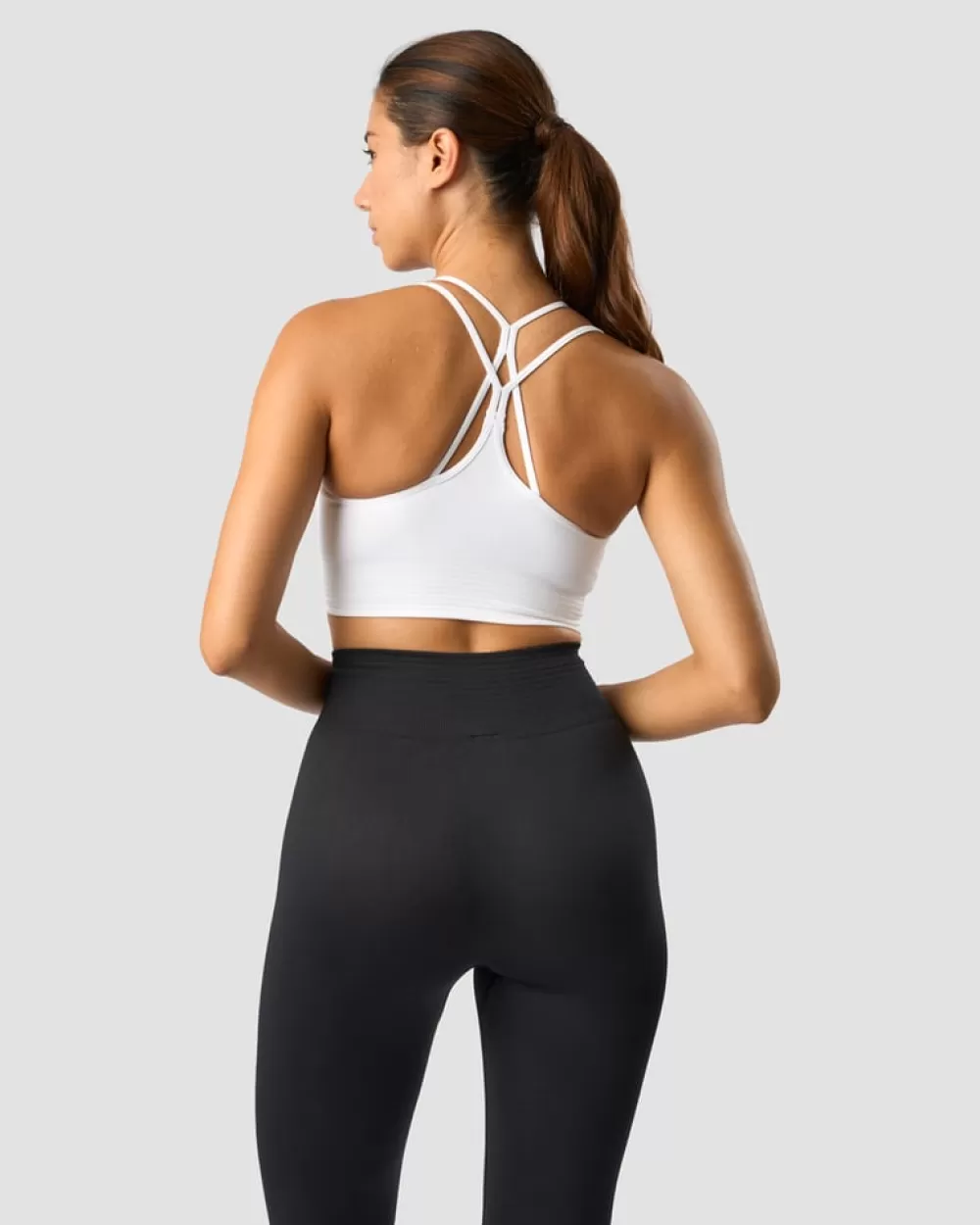 Women ICIW Define Seamless Sports Bra White