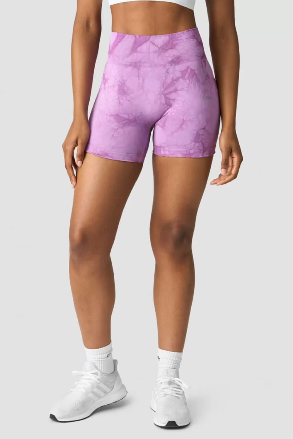 Women ICIW Define Seamless Tie Dye Shorts Wmn Lavender