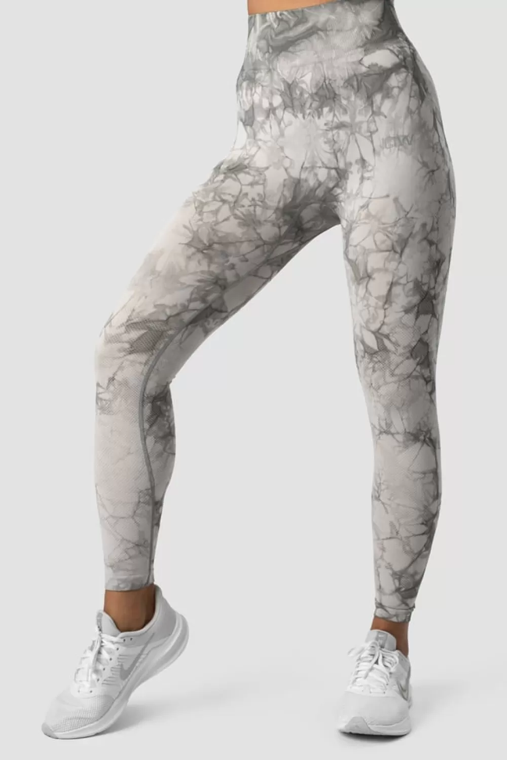 Women ICIW Define Seamless Tie Dye Tights Grey