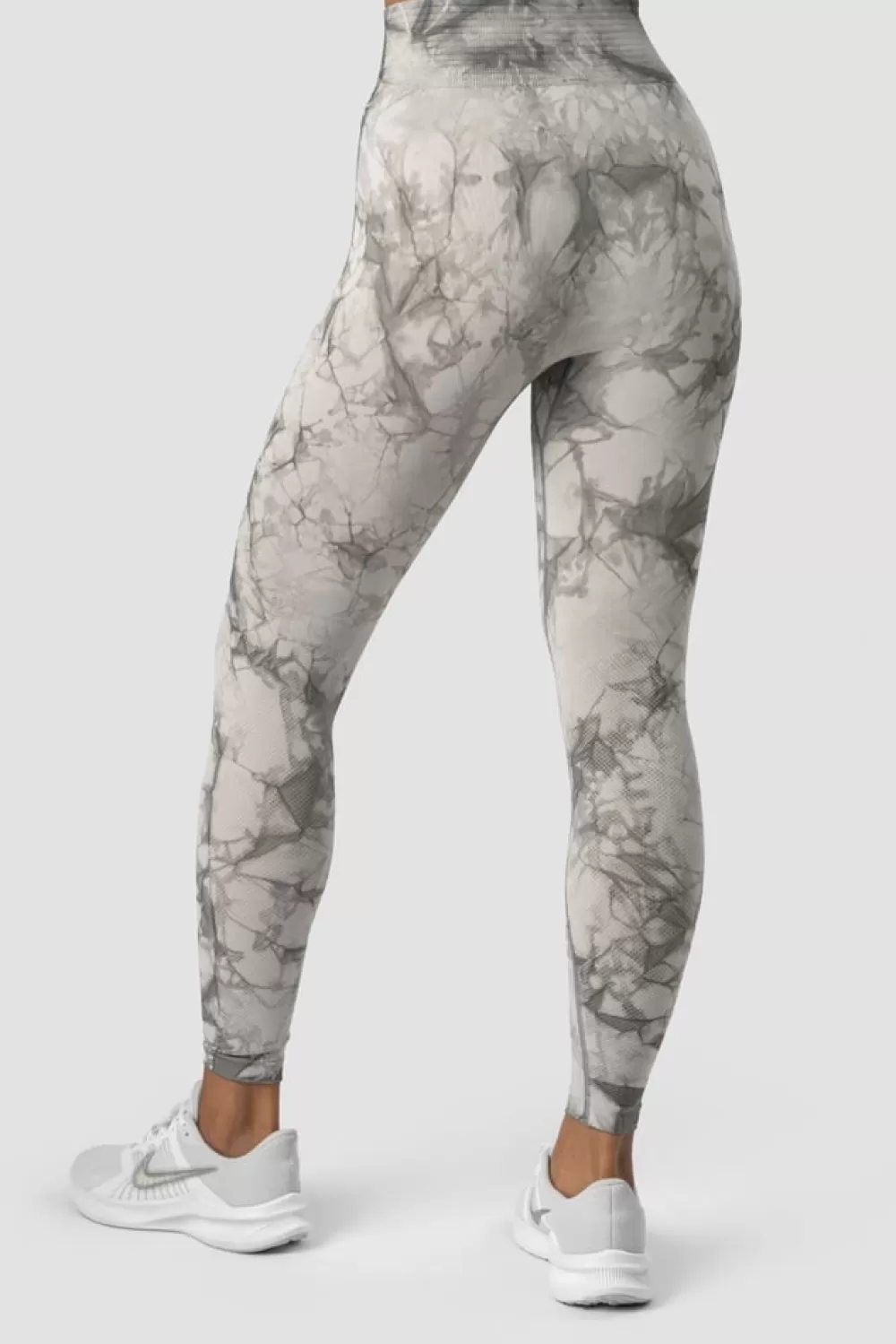 Women ICIW Define Seamless Tie Dye Tights Grey