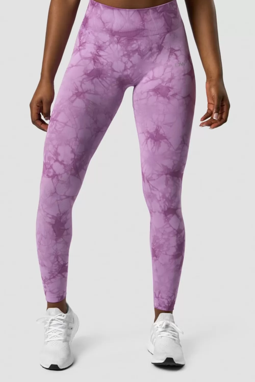 Women ICIW Define Seamless Tie Dye Tights Lavender