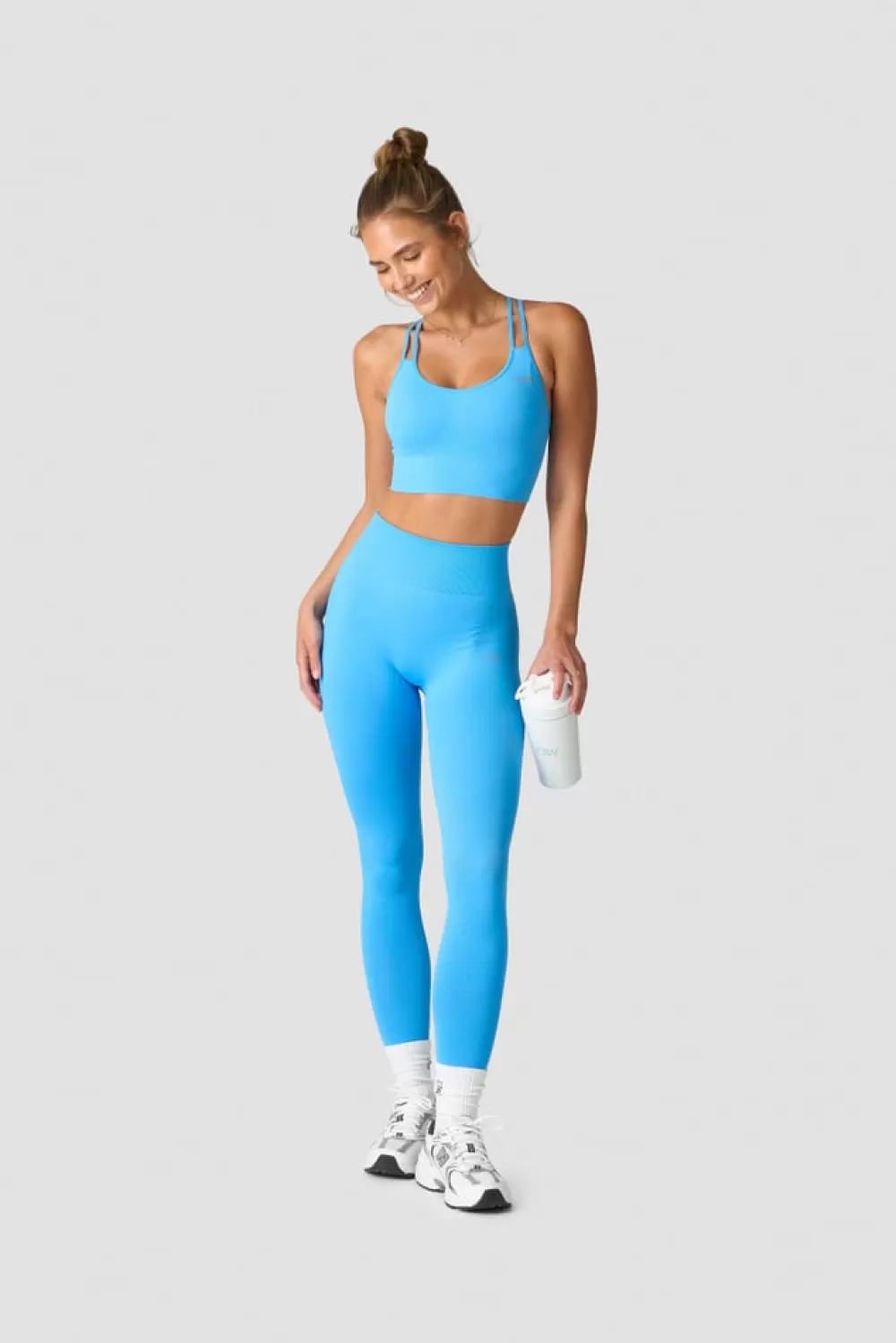 Women ICIW Define Seamless Tights Pacific Blue