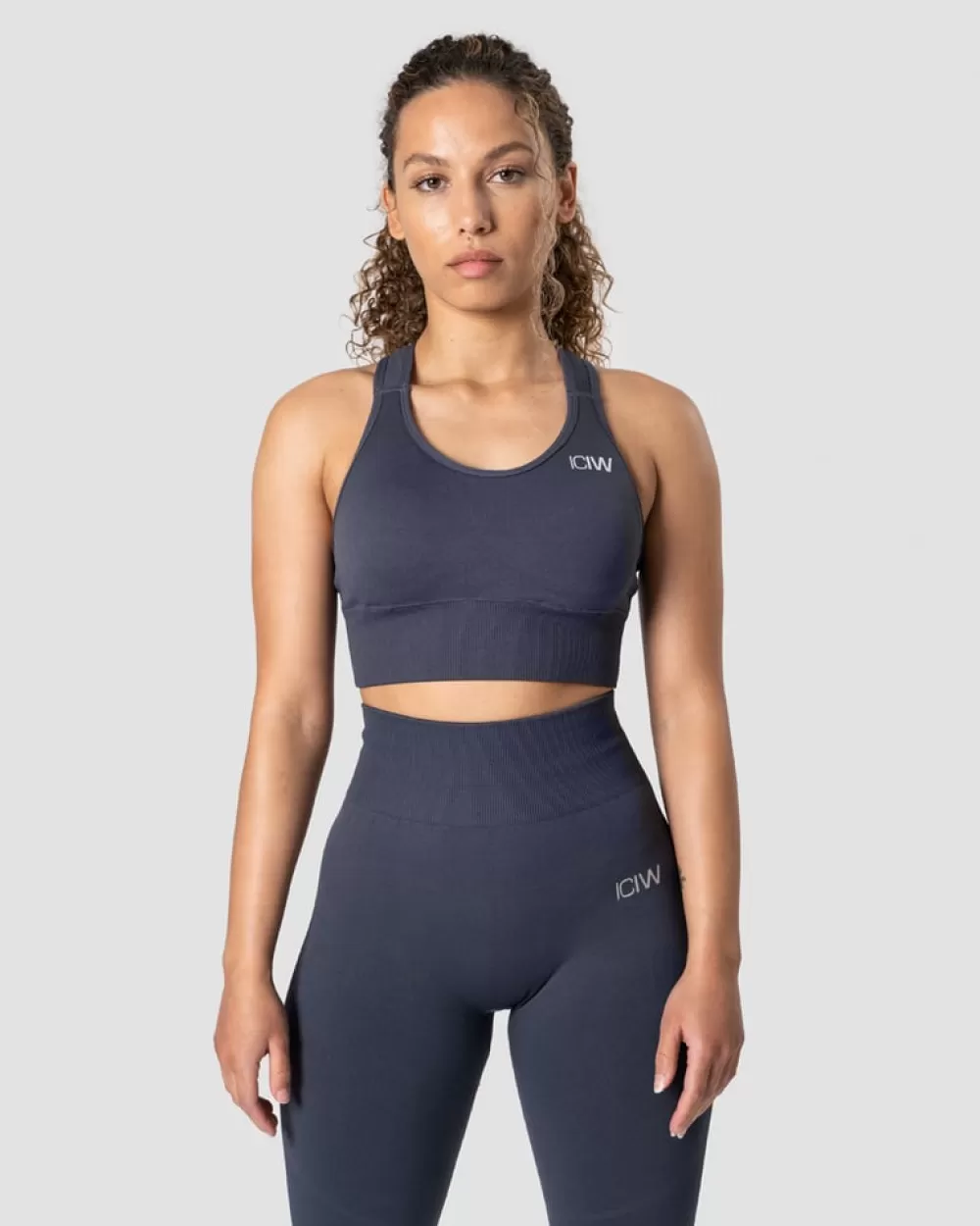 Women ICIW Divine Seamless Sports Bra Mystic Blue