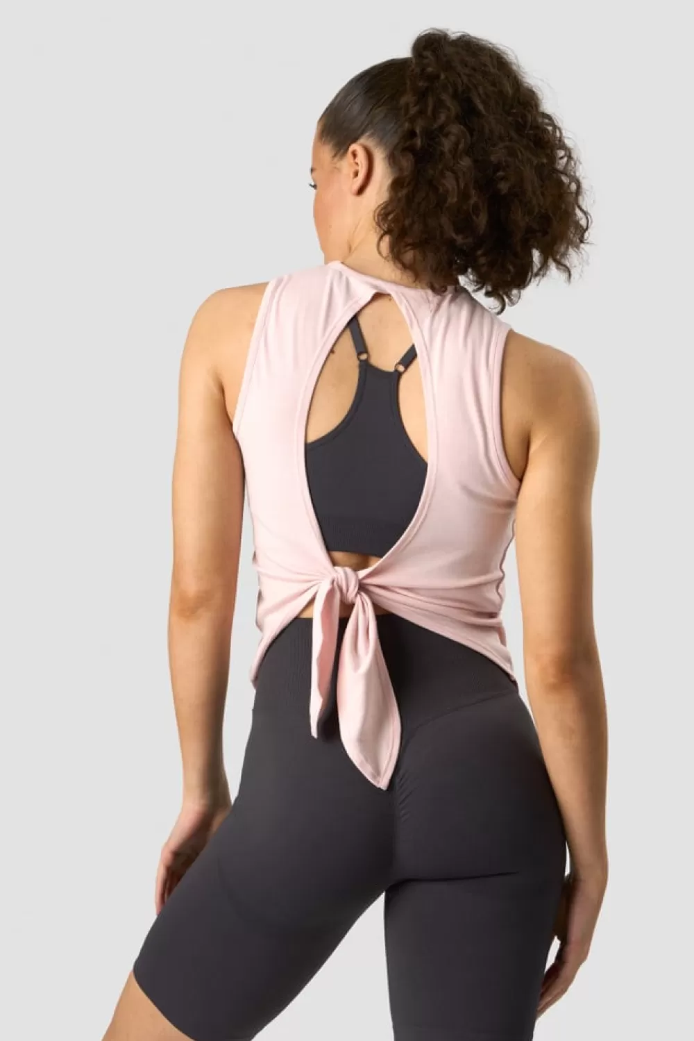 Women ICIW Empowering Open Back Tank Sugar Pink