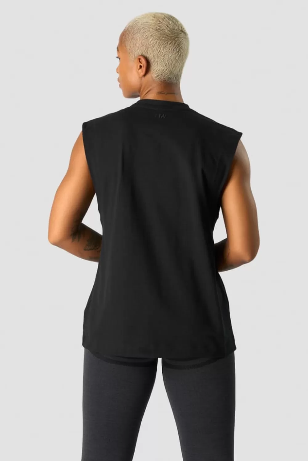 Women ICIW Everyday Cotton Tank Top Black