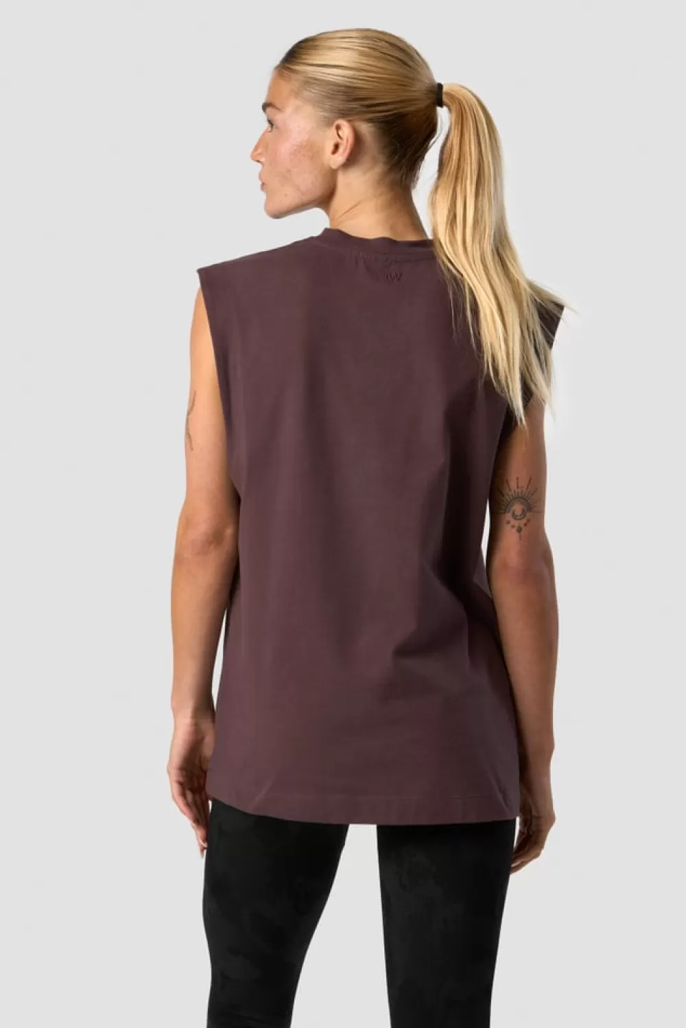 Women ICIW Everyday Cotton Tank Top Burgundy