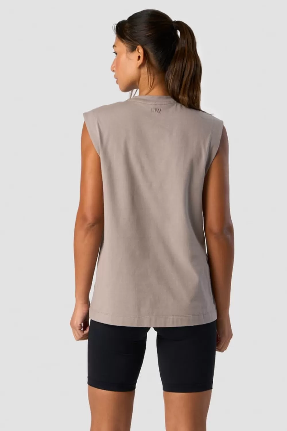 Women ICIW Everyday Cotton Tank Top Greige