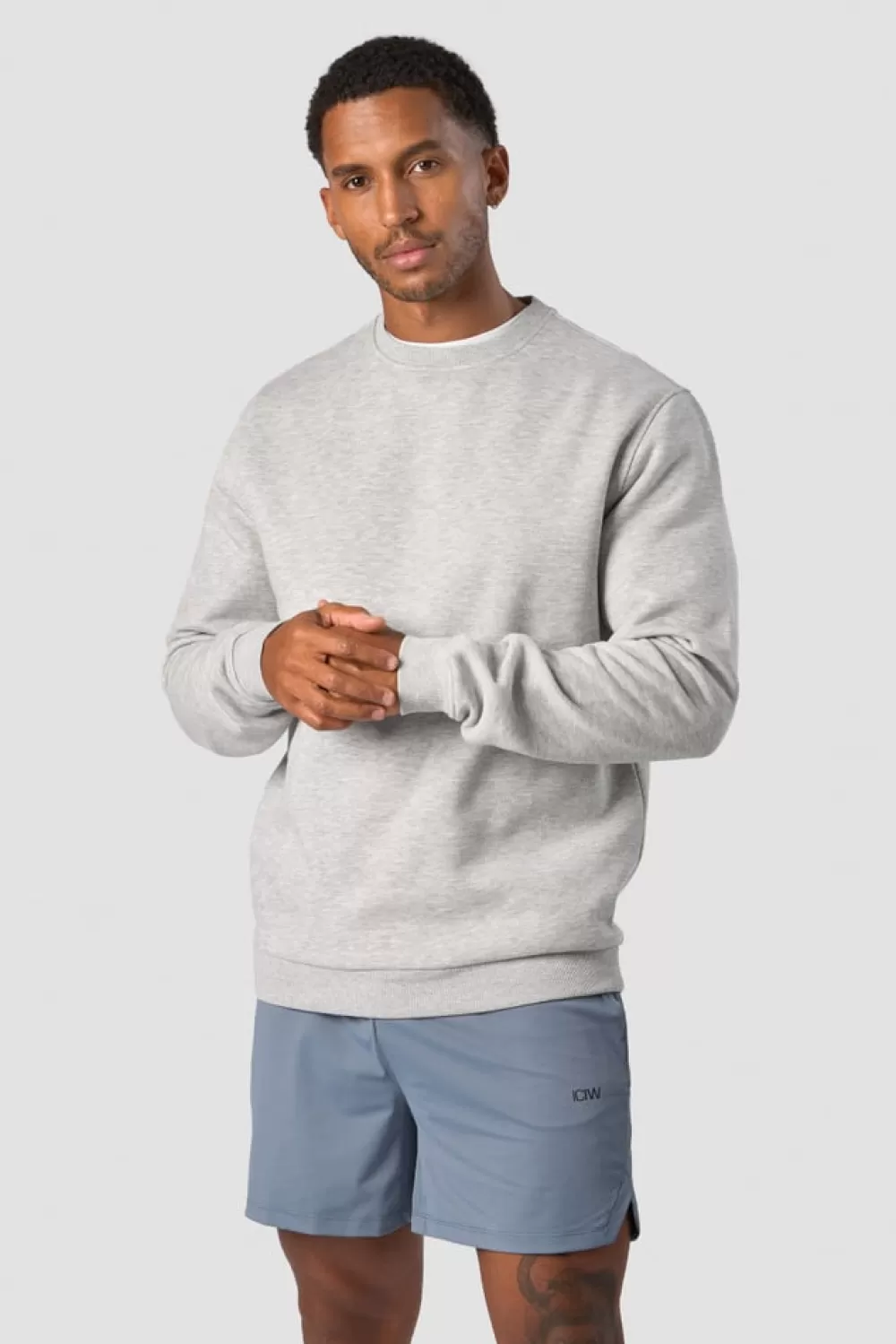 Women ICIW Everyday Crewneck Men Light Grey Melange