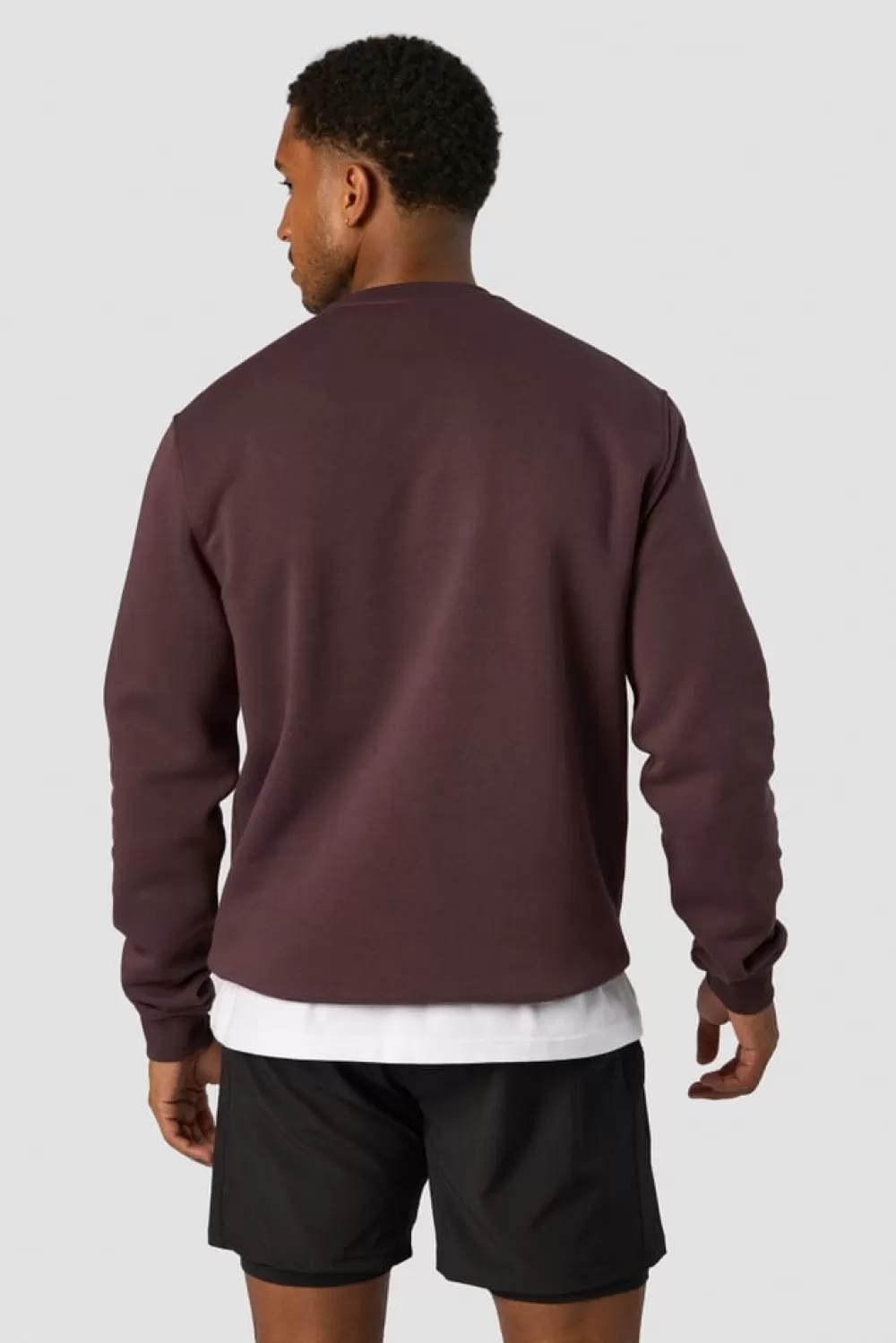 Women ICIW Everyday Crewneck Side Logo Men Burgundy