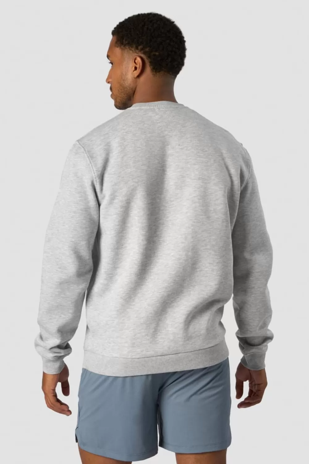 Women ICIW Everyday Crewneck Side Logo Men Light Grey Melange