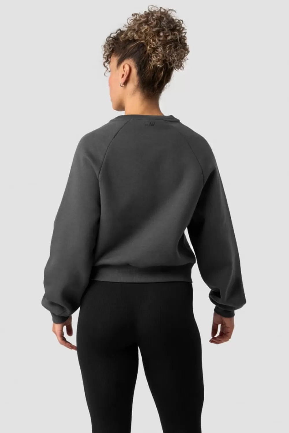 Women ICIW Everyday Cropped Crewneck Dark Grey