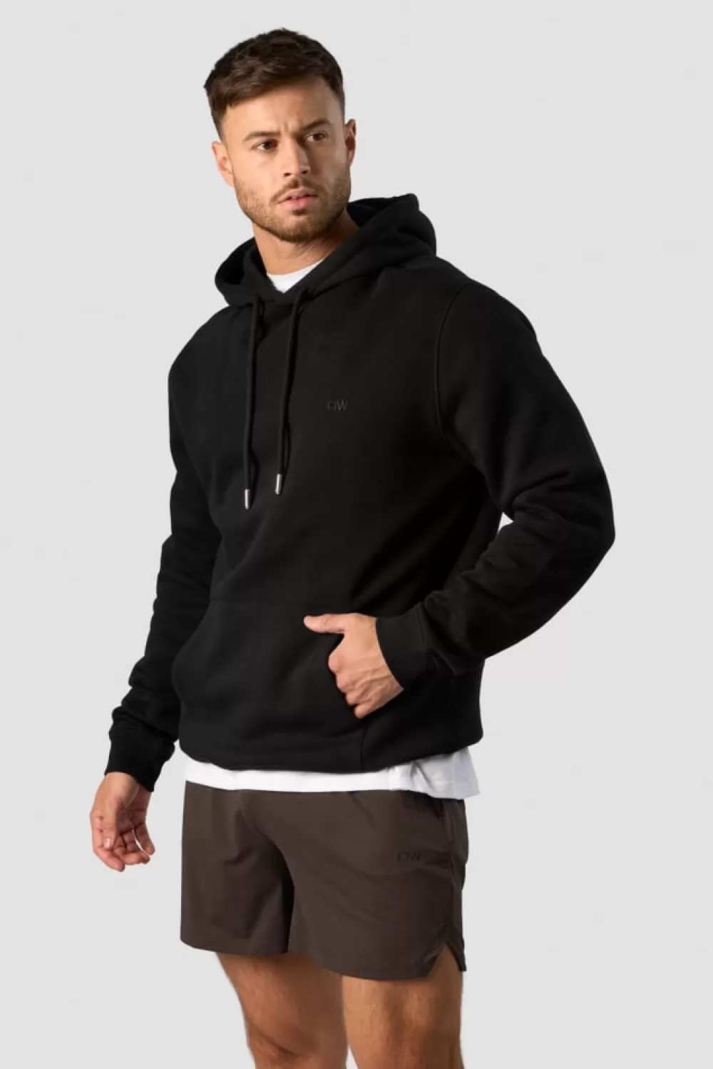 Women ICIW Everyday Hoodie Side Logo Men Black