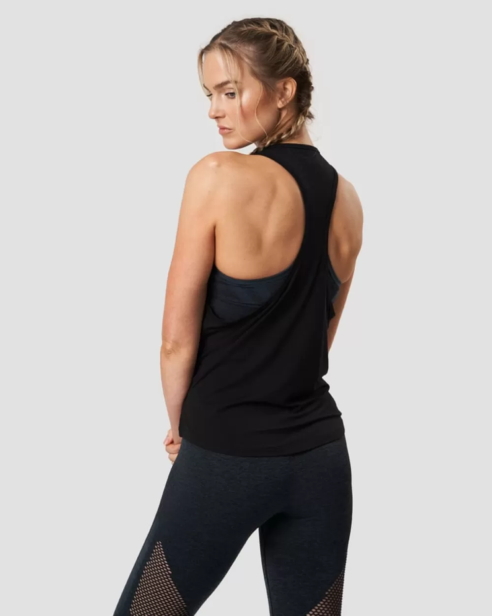 Women ICIW Everyday Racerback Tank Top Black