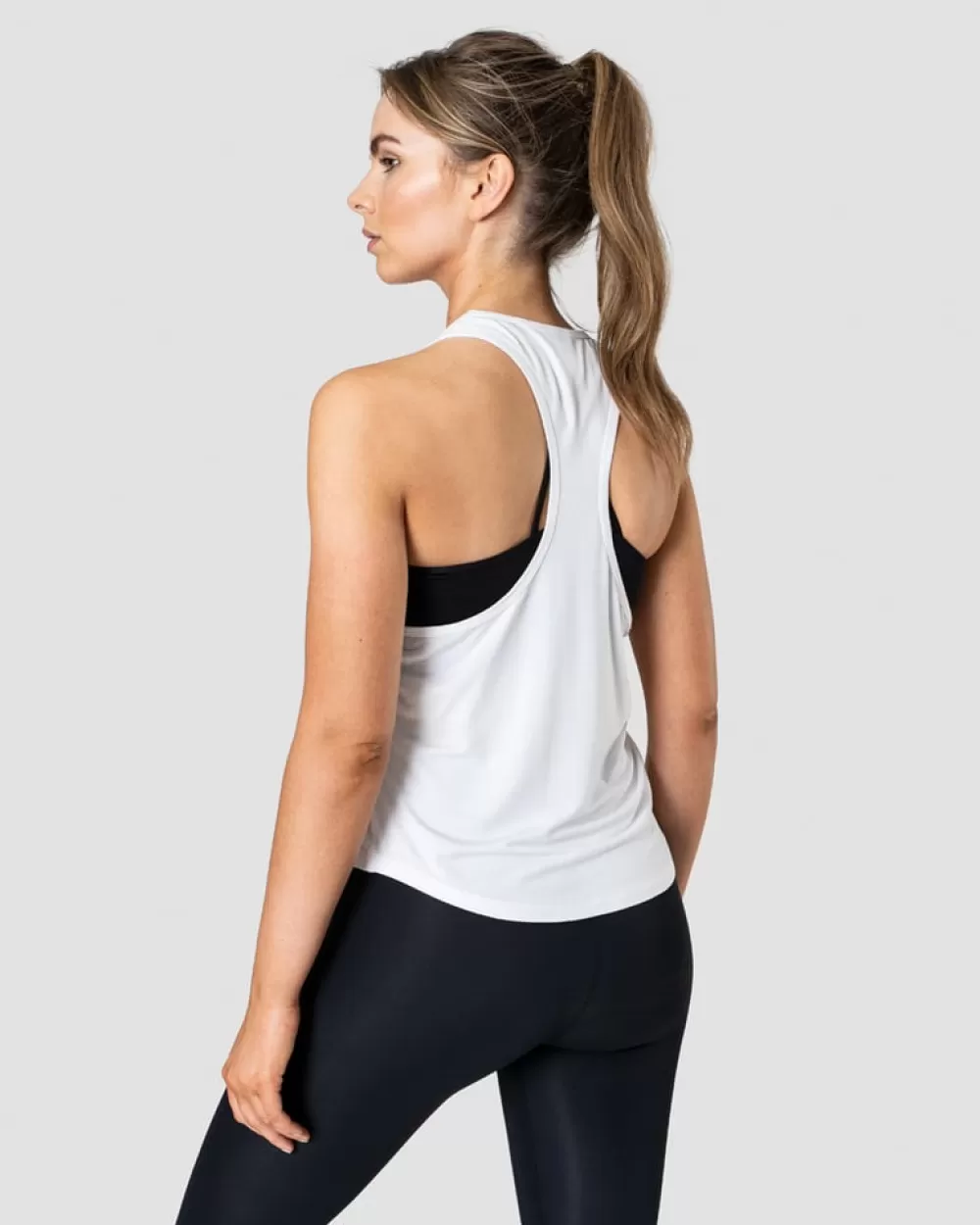 Women ICIW Everyday Racerback Tank Top White