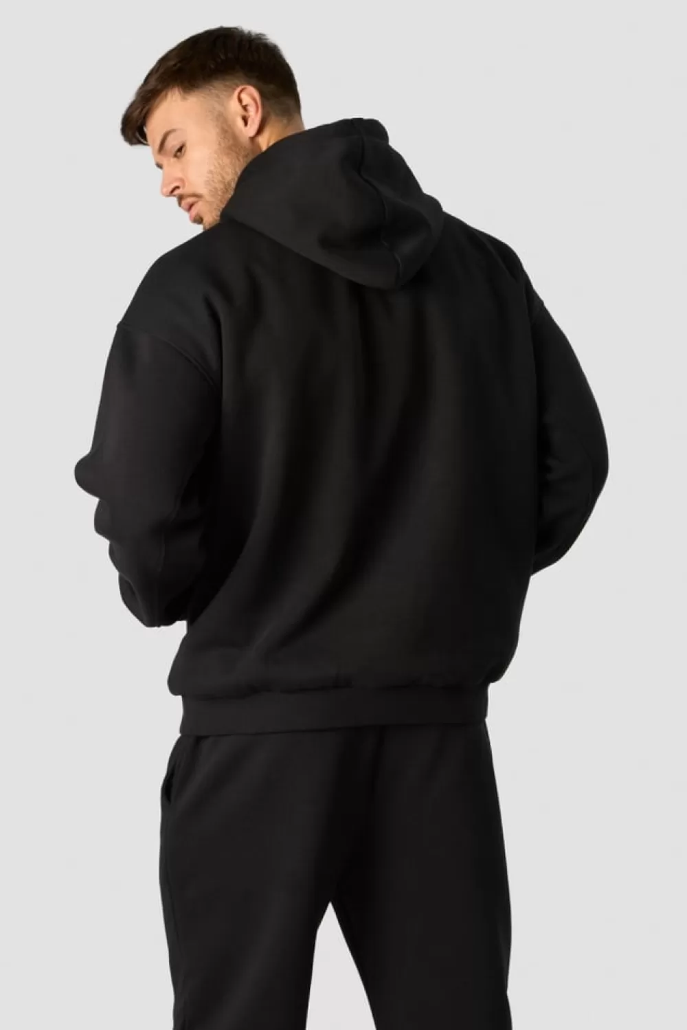 Women ICIW Everyday Relaxed Hoodie Center Logo Men Black