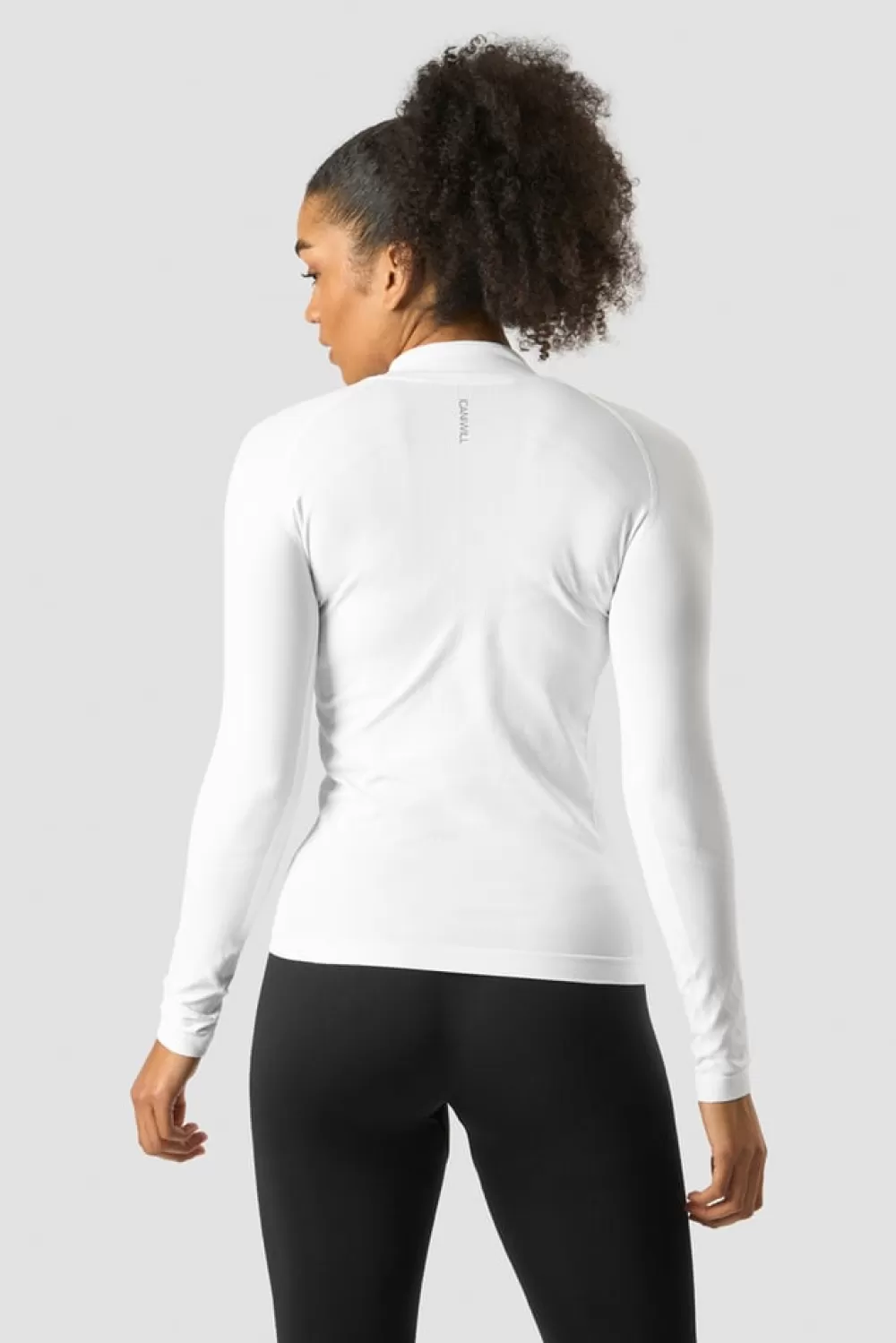 Women ICIW Everyday Seamless 1/4 Zip Wmn White