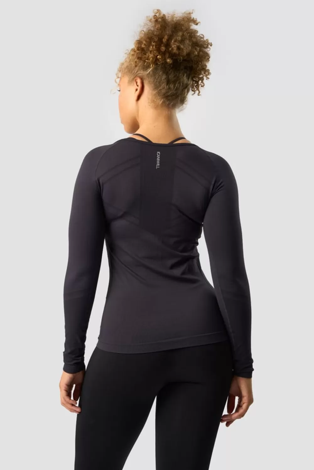 Women ICIW Everyday Seamless LS Dk Graphite