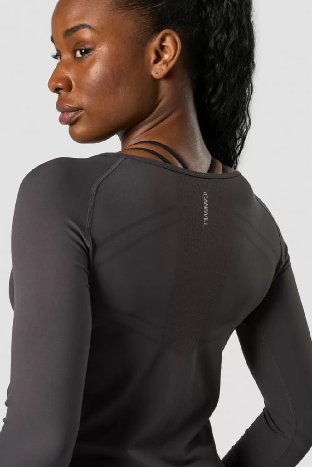 Women ICIW Everyday Seamless LS Graphite