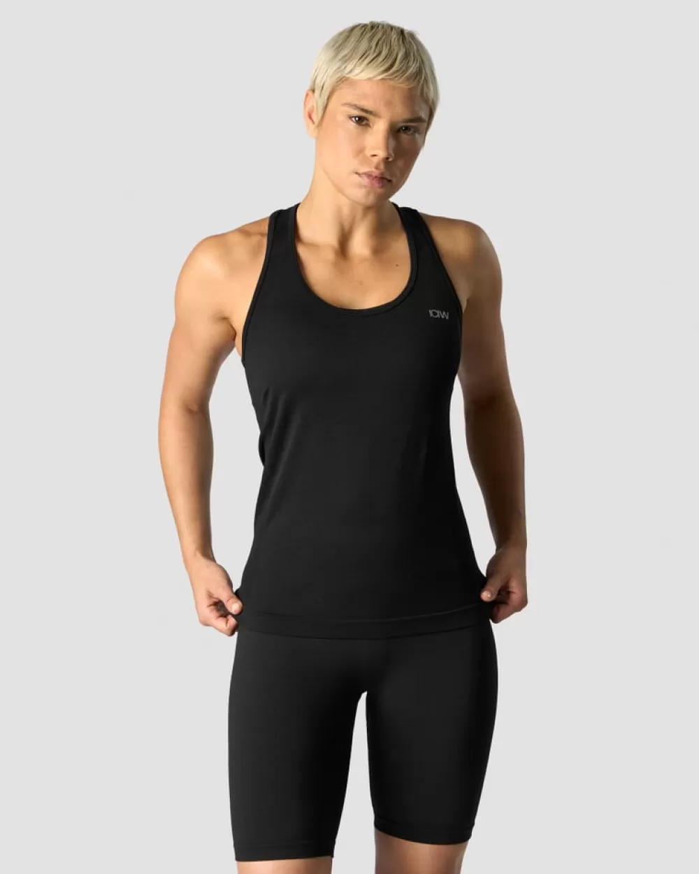 Women ICIW Everyday Seamless Tank Top Black