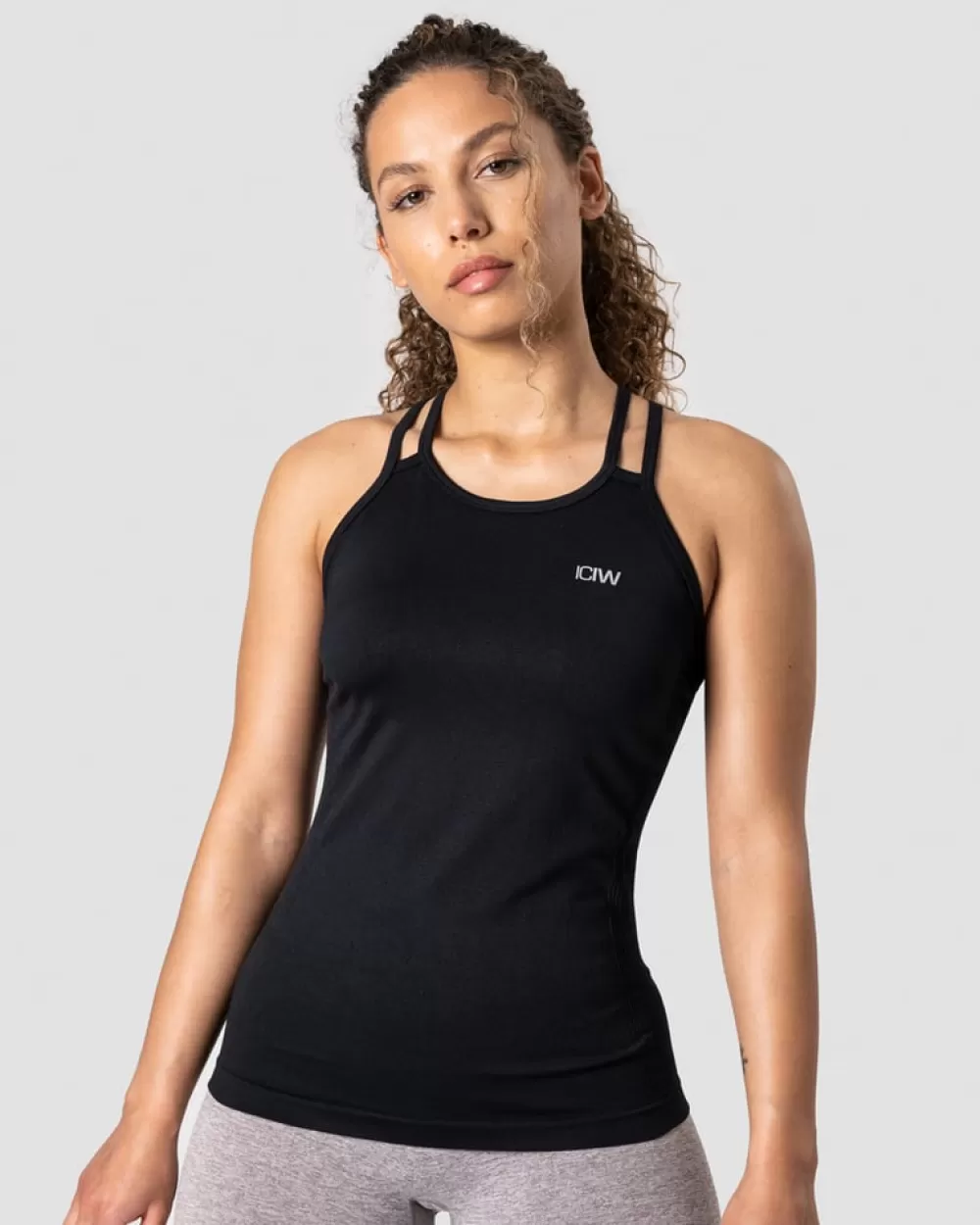 Women ICIW Everyday Seamless Tank Top Black Wmn