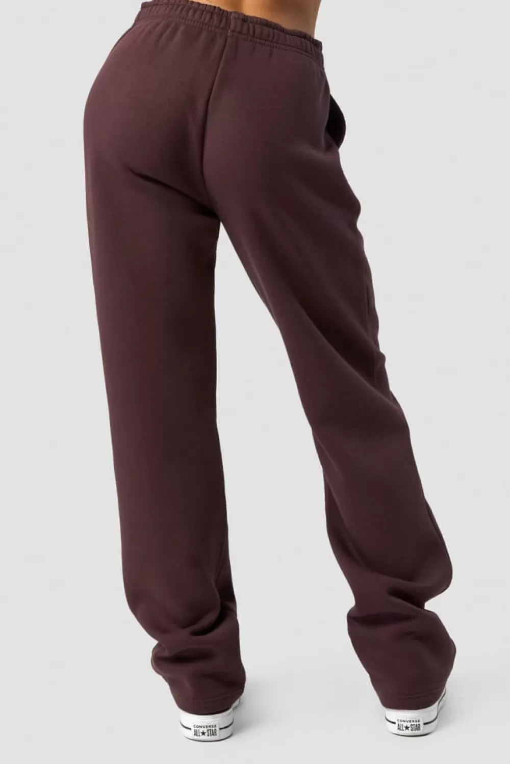 Women ICIW Everyday Straight Leg Sweatpants Burgundy