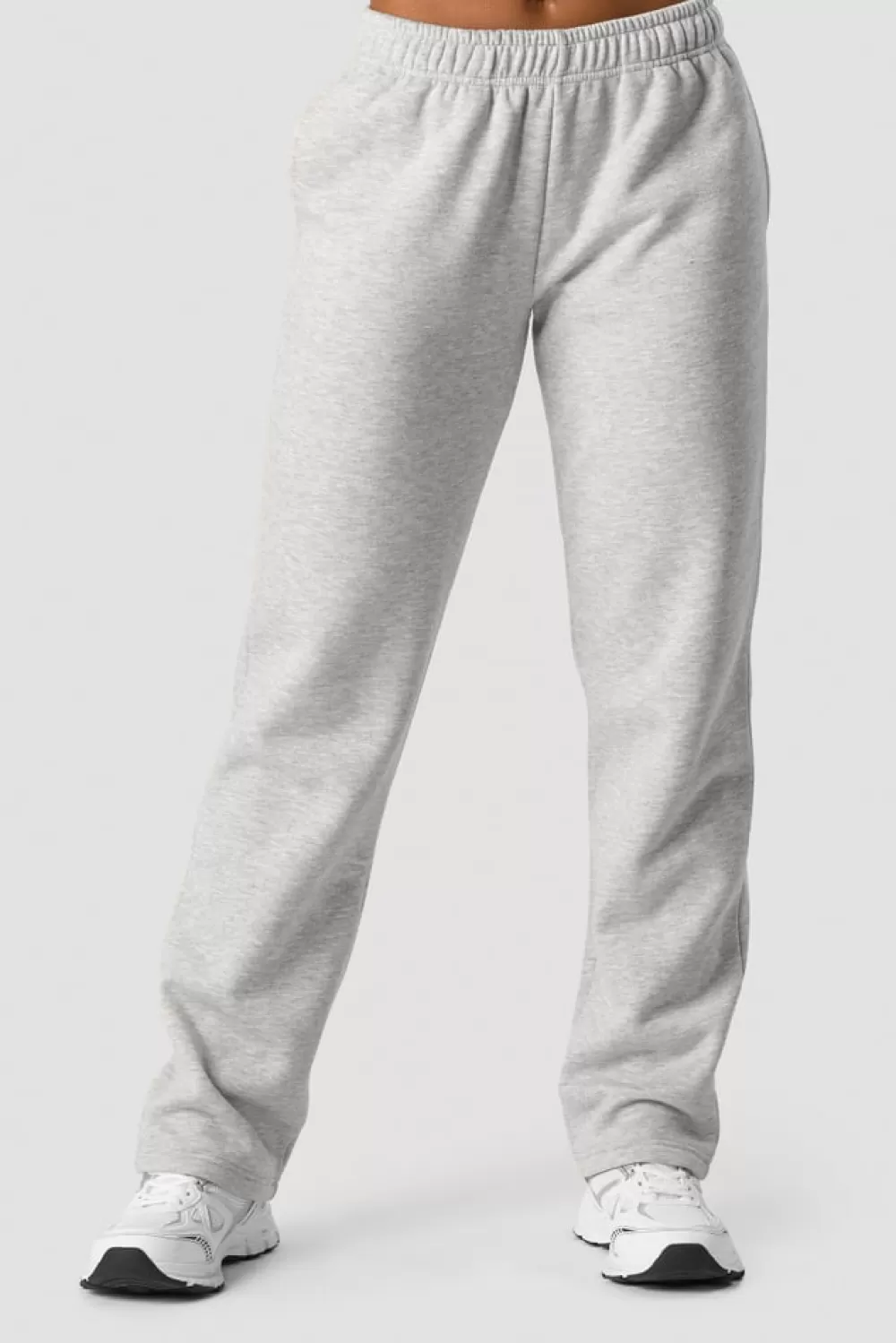 Women ICIW Everyday Straight Leg Sweatpants Light Grey Melange