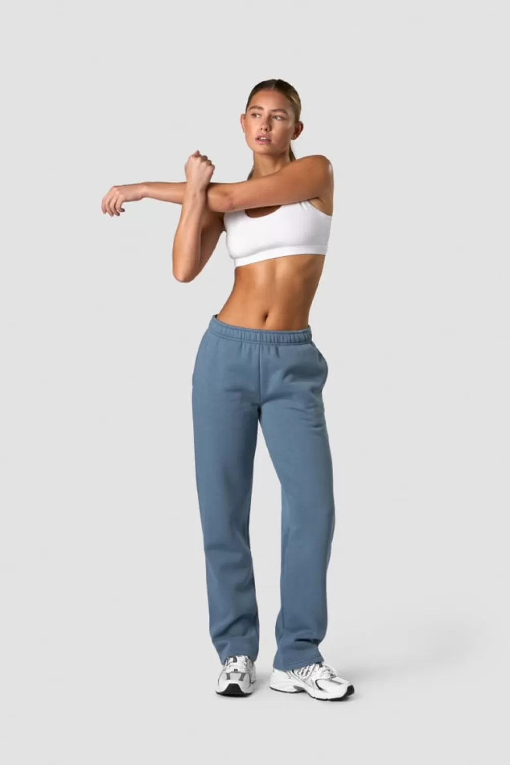 Women ICIW Everyday Straight Leg Sweatpants Steel Blue