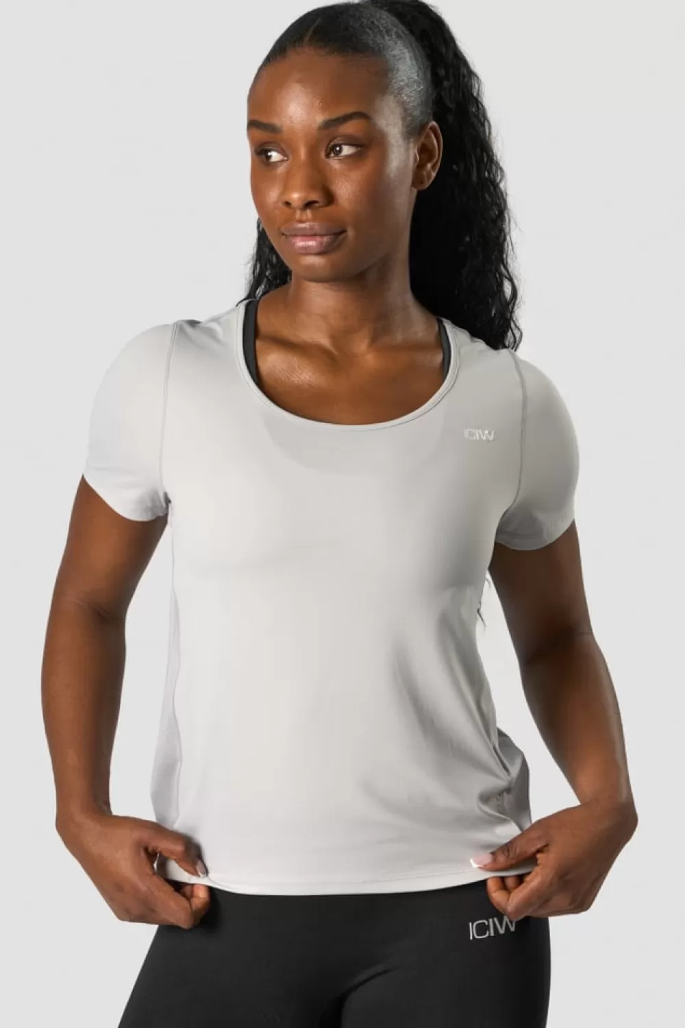 Women ICIW Everyday Tech T-shirt Wmn Lt Grey