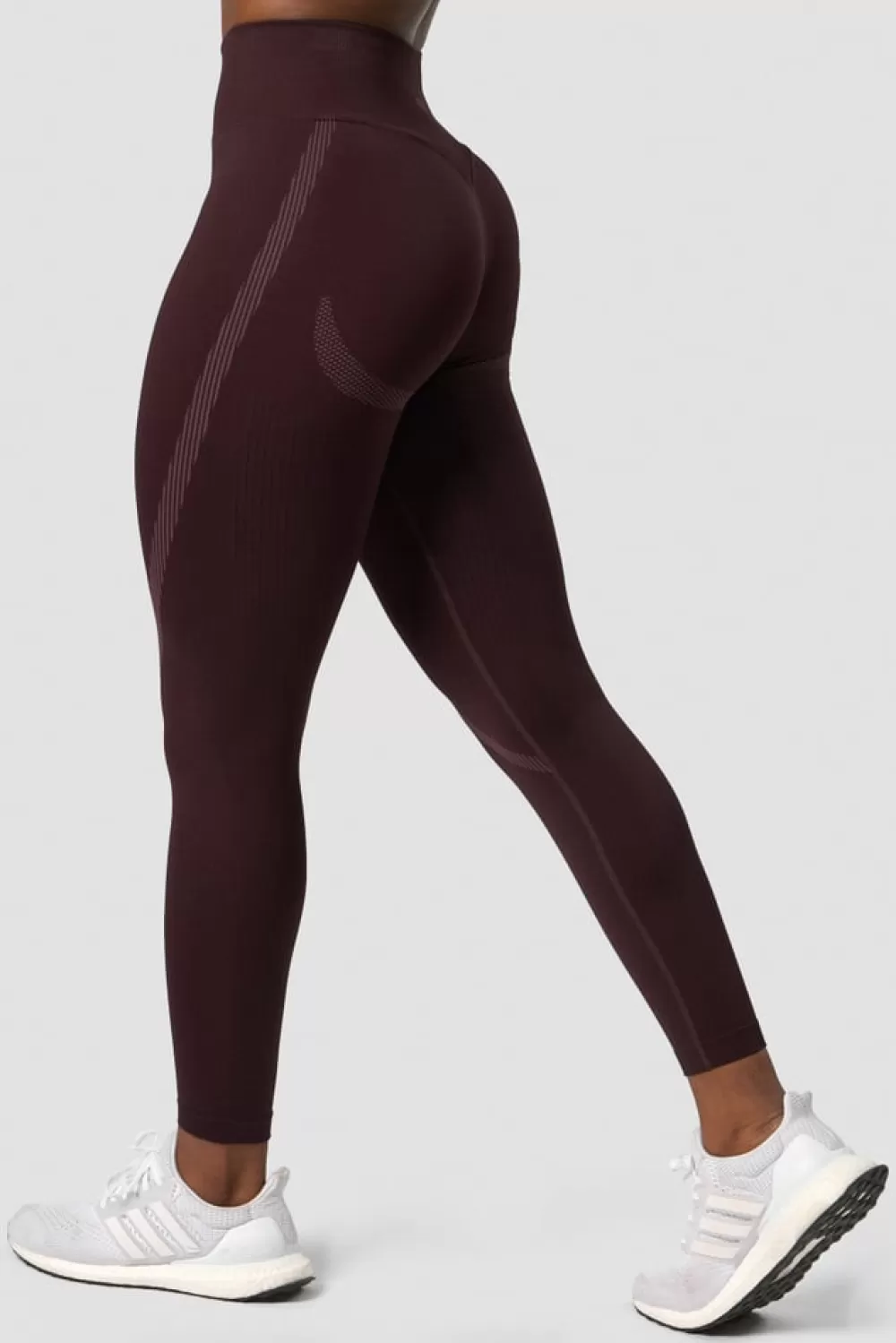 Women ICIW Impact Seamless V-shape Tights Burgundy