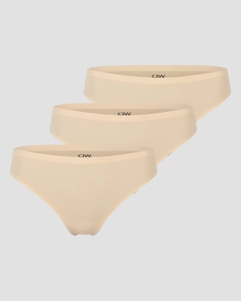 Women ICIW Invisible Thong 3-pack Beige