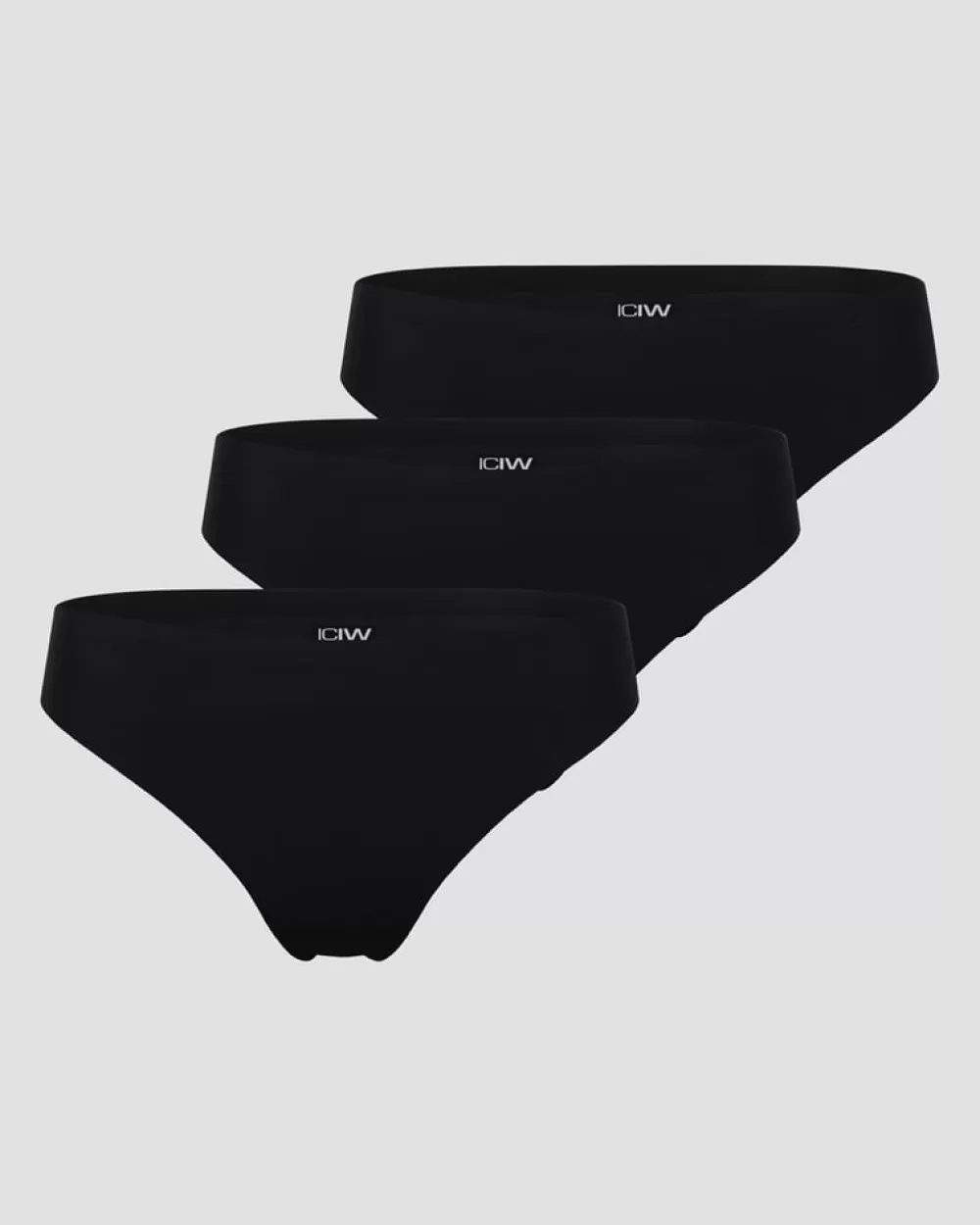 Women ICIW Invisible Thong 3-pack Black