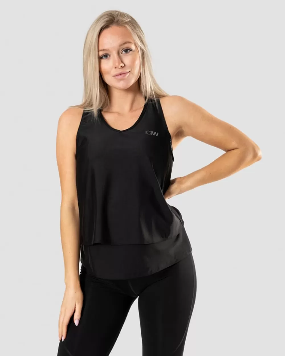 Women ICIW Maternity Nursing Tank Top Black