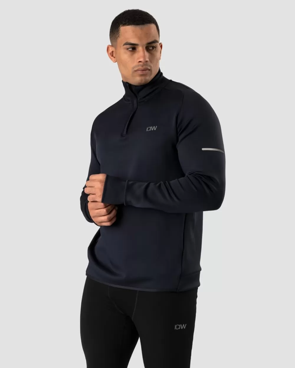 ICIW Mercury 1/4 Zip Crewneck Navy