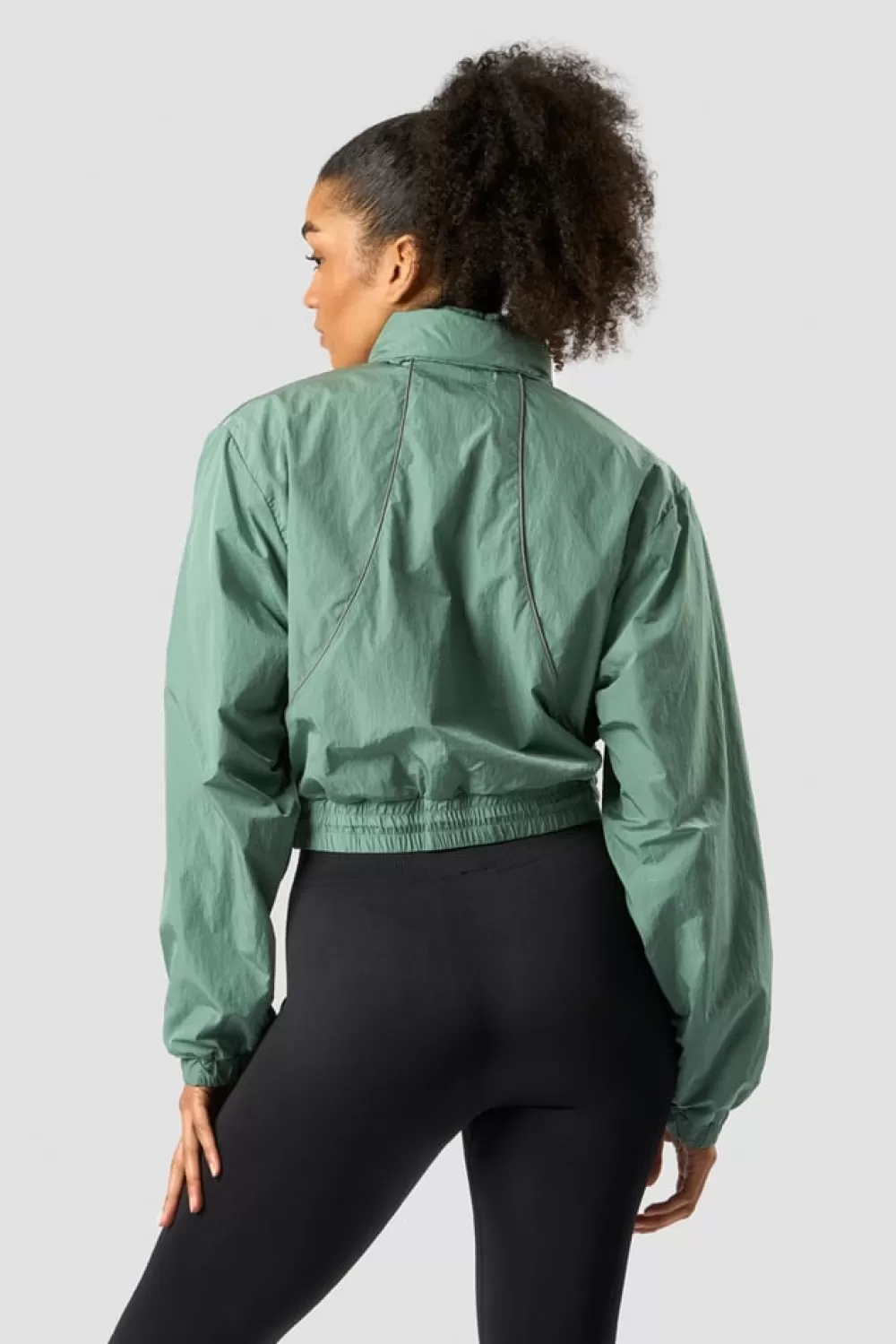 Women ICIW Mercury Cropped Jacket Aqua Green