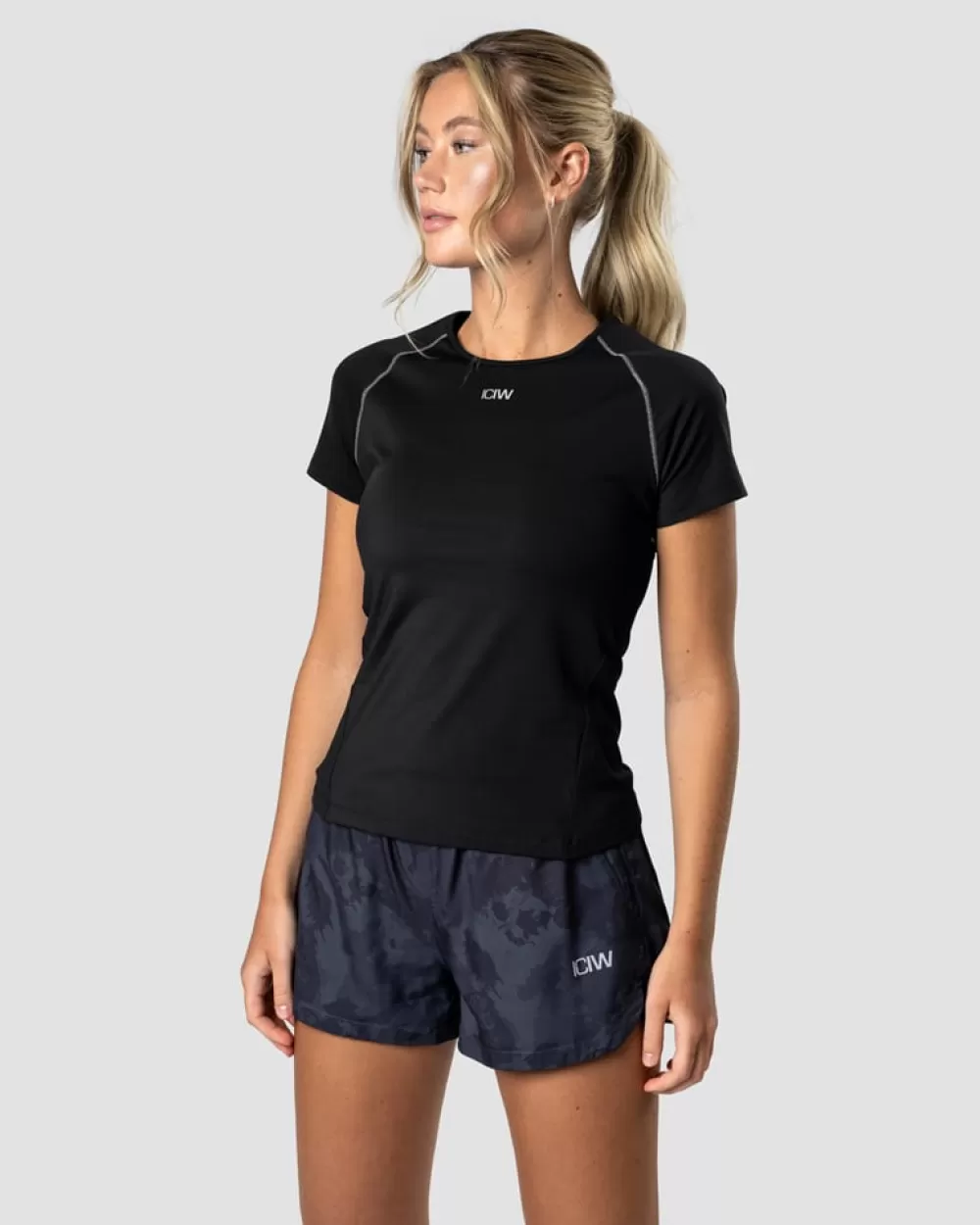 Women ICIW Mercury Reflective T-shirt Black